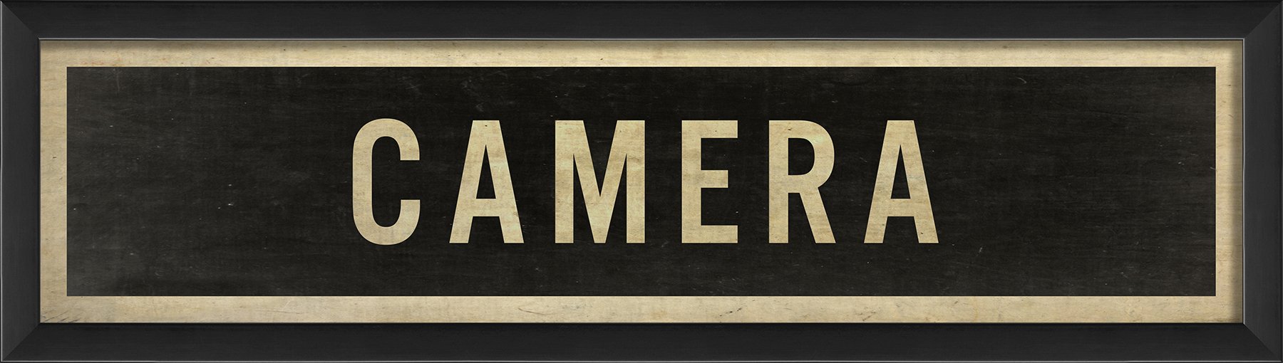 Ready to Hang Camera Sign Wall Art - Vintage Photography Decor for Home, Office & Studio - Perfect for Living Room, Bedroom & Workspace