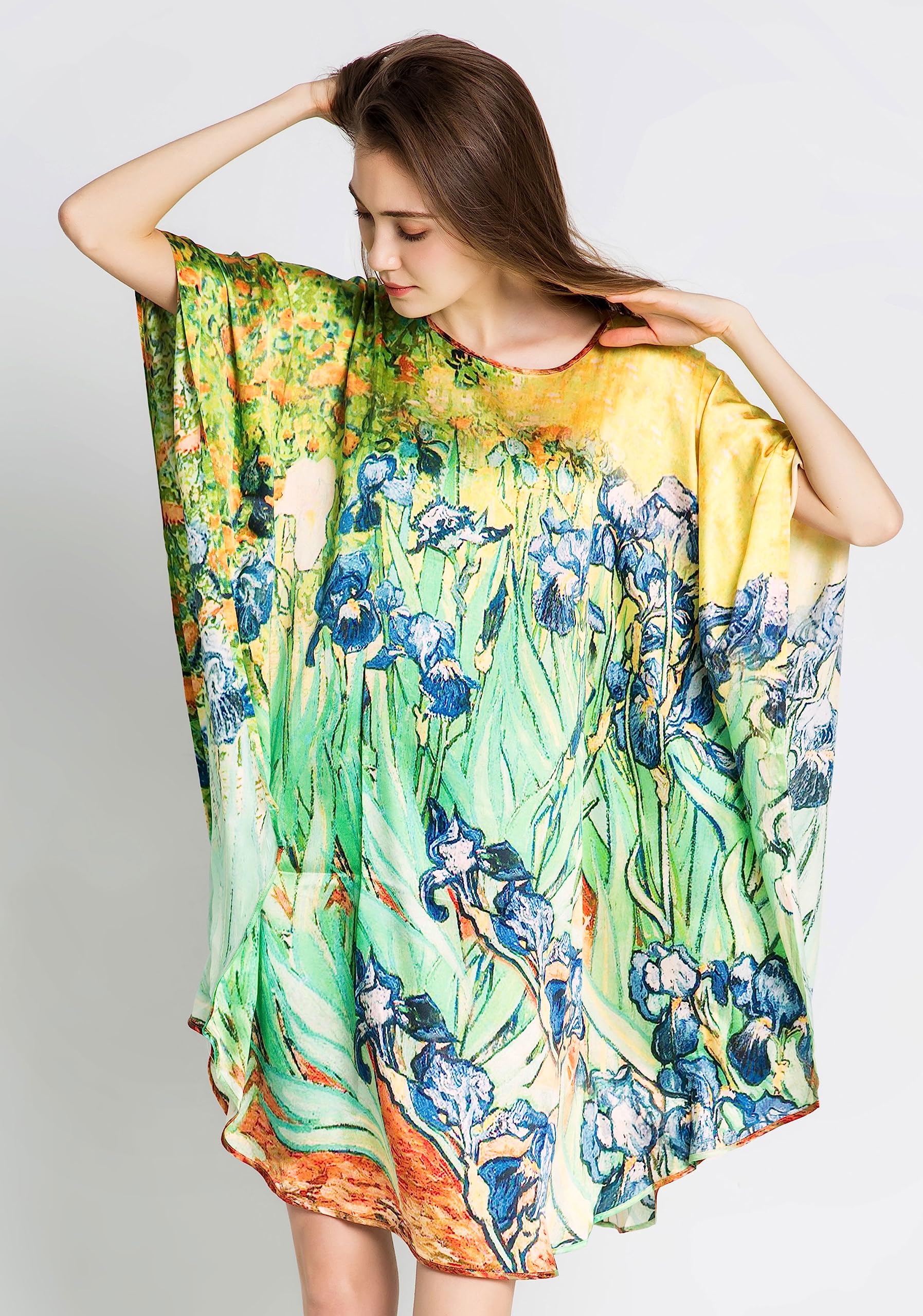 Grace Silk 100% Pure Mulberry Silk Nightgown for Women - Luxurious Soft Sleepwear for Comfortable Nights & Romantic Evenings
