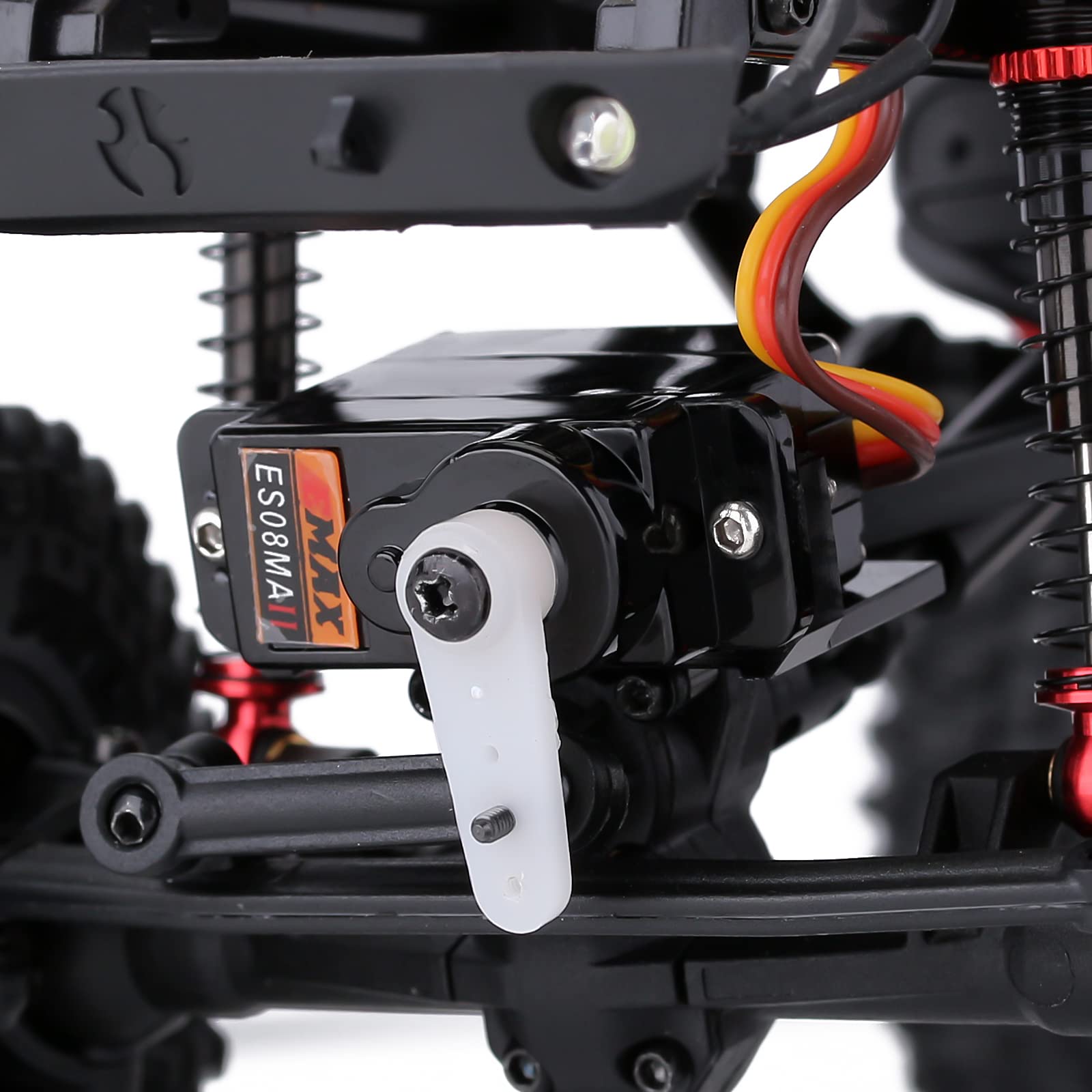 INJORA 2PCS EMAX ES08MAII 12g Analog RC Servo for AX24 1/24 Scale RC Crawler Car - SCX24 Upgrade Parts - Compatible with RC Cars, Boats & Models - Perfect for Crawling, Off-Roading & DIY RC Projects