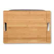 Ergonomic Bamboo Laptop Tray with Comfort Cushion - Portable Desk for Bed, Sofa & Floor Use - Perfect for Work, Study & Relaxation at Home or Office