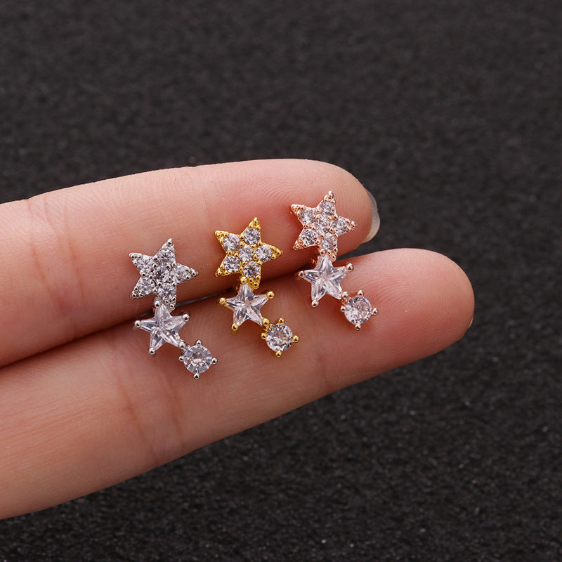 20G Celestial Galaxy Cartilage Ball Back Piercings - Unique Body Jewelry for Ear Cartilage, Tragus, Helix | Perfect for Everyday Wear, Parties & Self-Expression | HSPJ1969