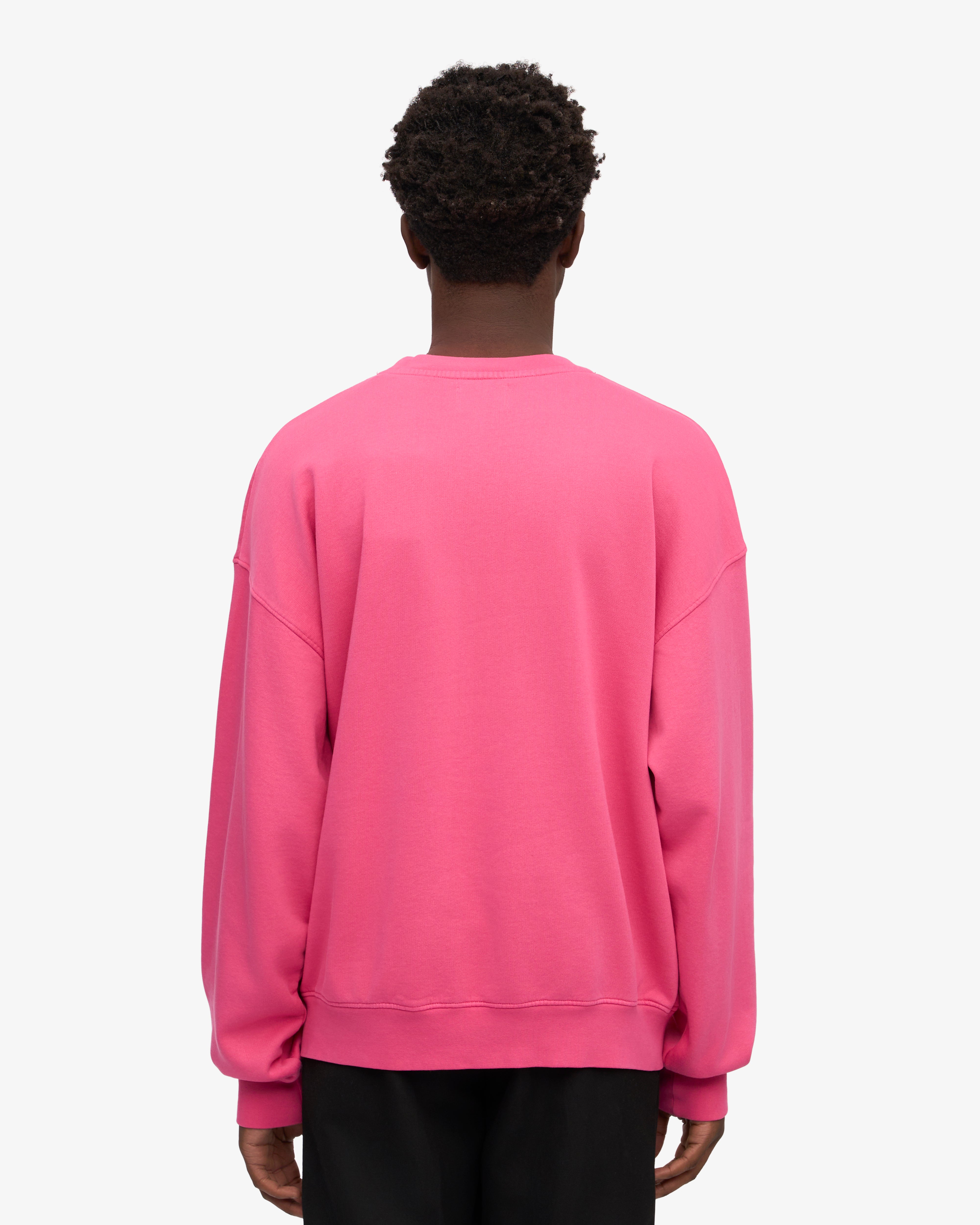 Organic Oversized Crewneck Sweatshirt - Bubblegum Pink | Soft & Comfortable Women's Loungewear for Casual Wear & Relaxing at Home