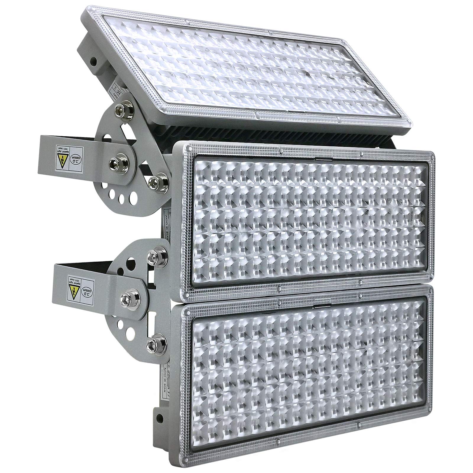 Kekeou GDIDEA 300W LED Flood Light Outdoor - 33000LM 6500K IP67 Waterproof Adjustable Stadium Light for Arenas, Fields, Parking Lots & Security Lighting