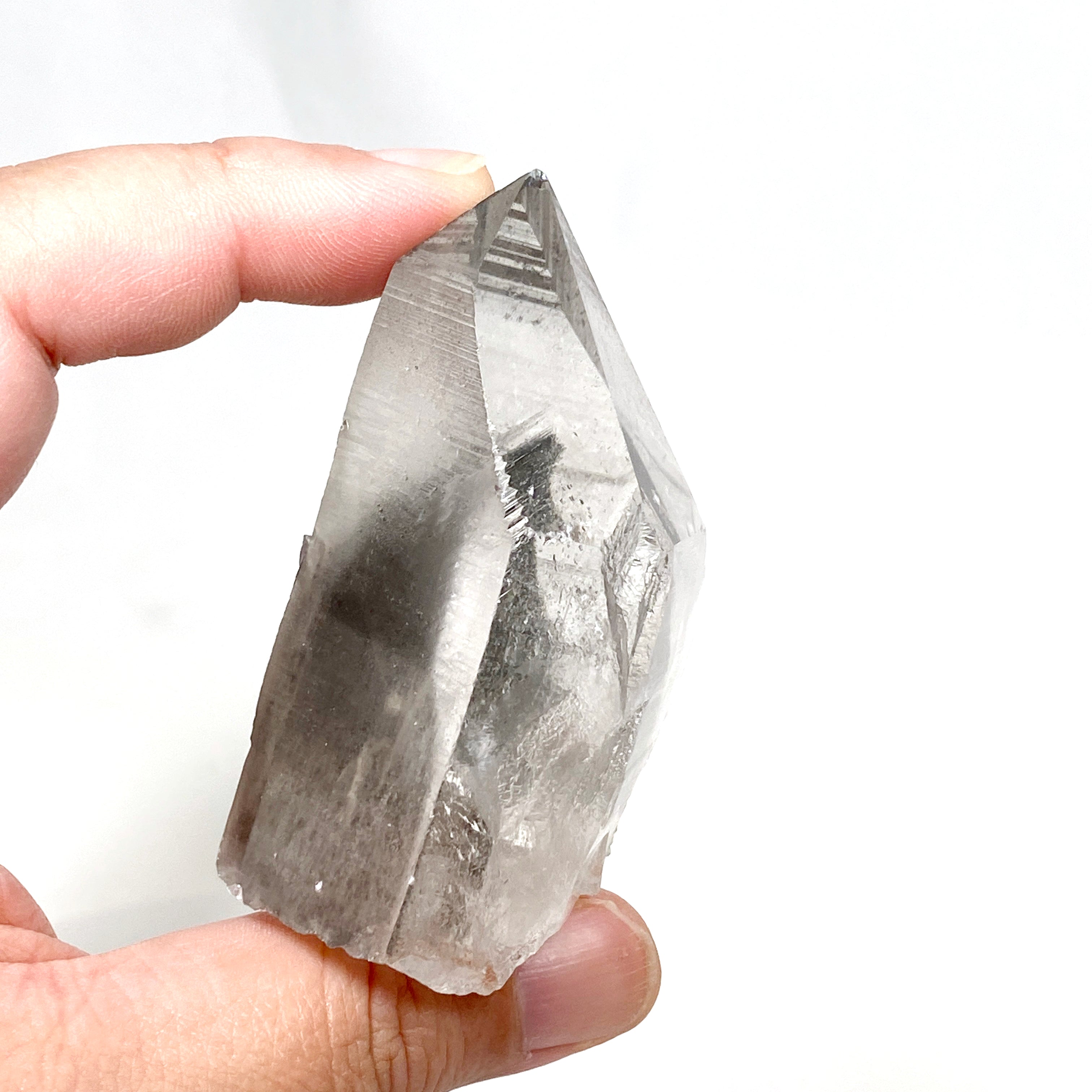 Lemurian Seed Crystal Black Phantom - 146g 70x45mm LSQ 09 - Healing Stone for Meditation, Energy Work & Spiritual Growth