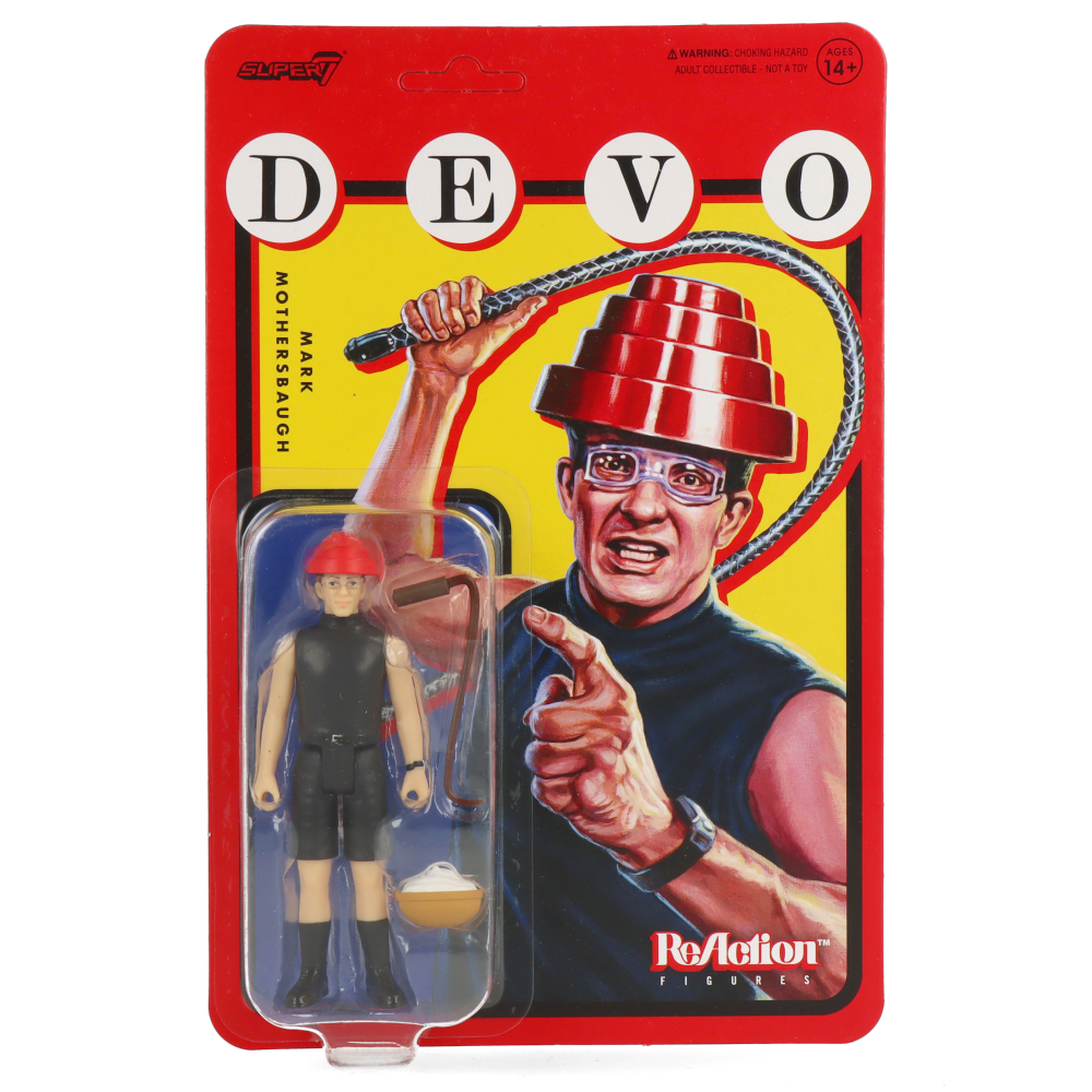 DEVO Whip It Mark Mothersbaugh ReAction Figure - Collectible Music Band Toy for Fans & Collectors - Perfect for Display, Gifts, and Pop Culture Enthusiasts