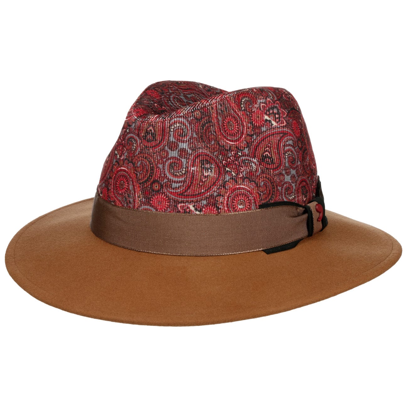 Alfonso D'Este Paisley Crown Wool Hat for Men & Women - Winter Fashion Beanie for Outdoor Activities, Travel & Cold Weather
