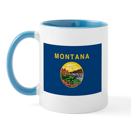 White/Blue Inside - Montana Flag Mug