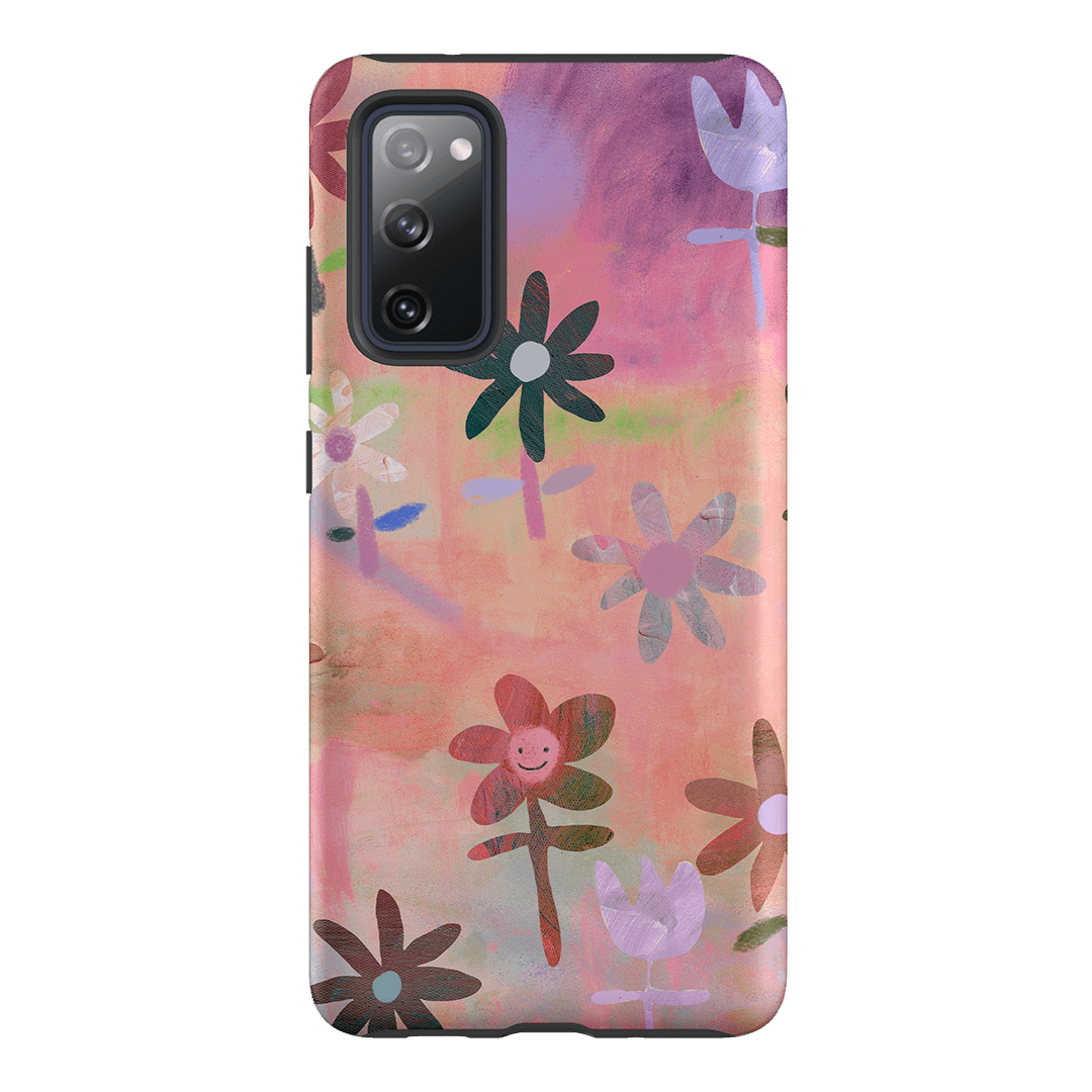 Premium Lazy Daisy Floral Phone Case - Shockproof & Slim Design for iPhone 15/14/13/12/Pro/Max - Perfect for Everyday Use, Travel & Outdoor Activities