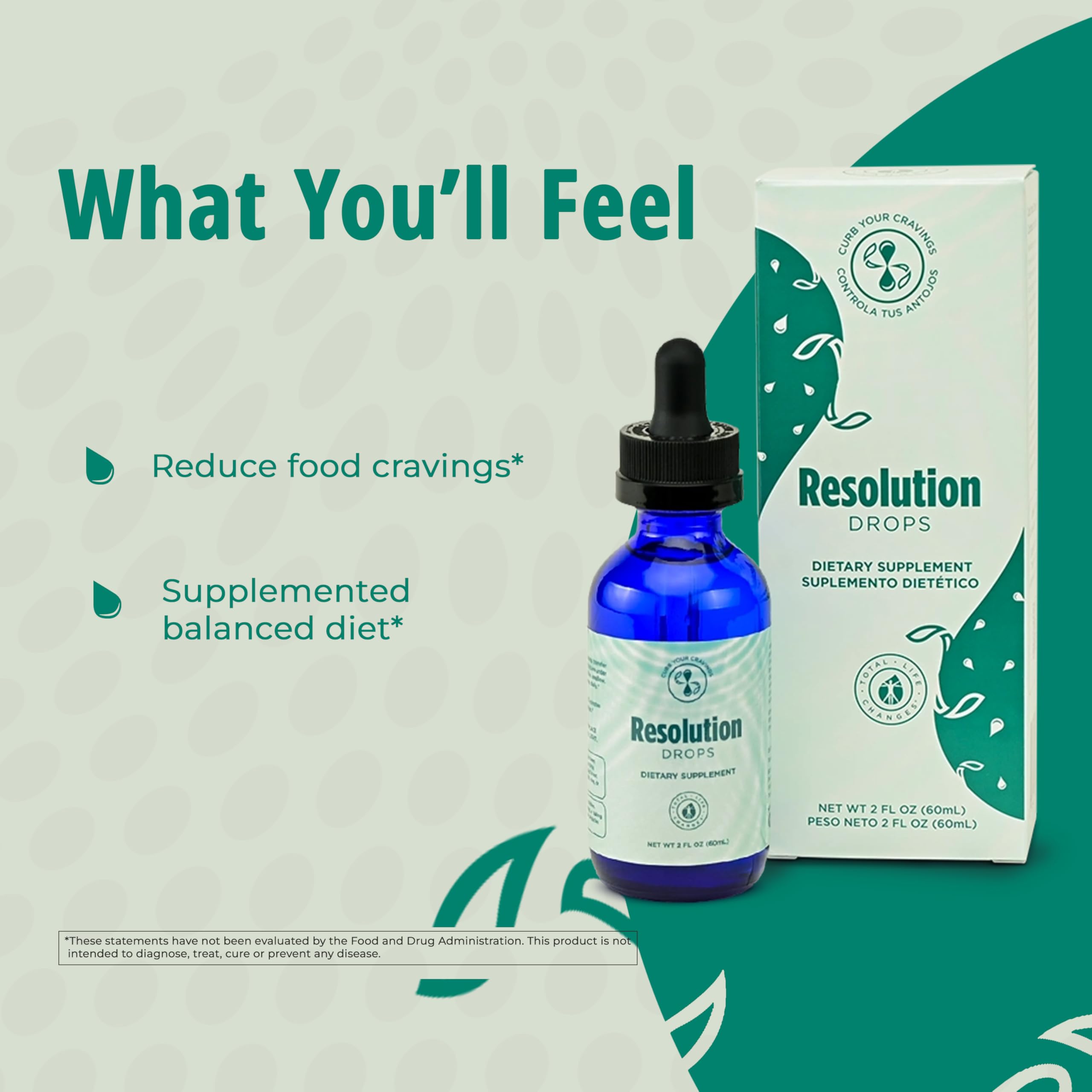 Resolution Drops - Natural Craving Control Supplement for Weight Management & Wellness, 2 fl oz - Supports Balanced Lifestyle & Healthy Transformation | Perfect for Daily Use, Fitness Routines & Stress Relief