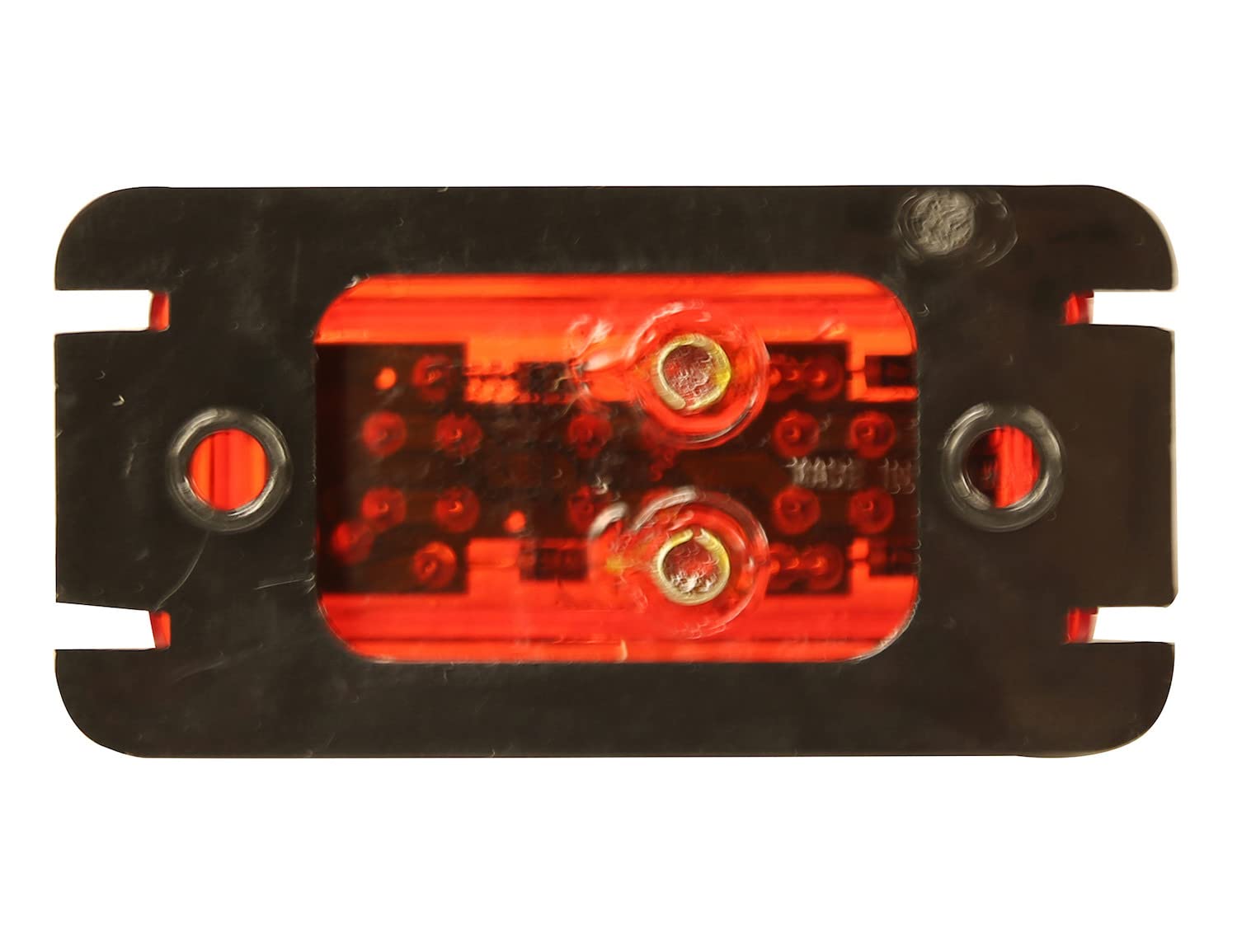 2.5 Inch Red LED Surface Mount Clearance Light Kit - 3 Super Bright LEDs with PL-10 Connector (Includes Mounting Bracket & Plug) | Perfect for Trucks, Trailers, RVs & Heavy Equipment Safety Marking