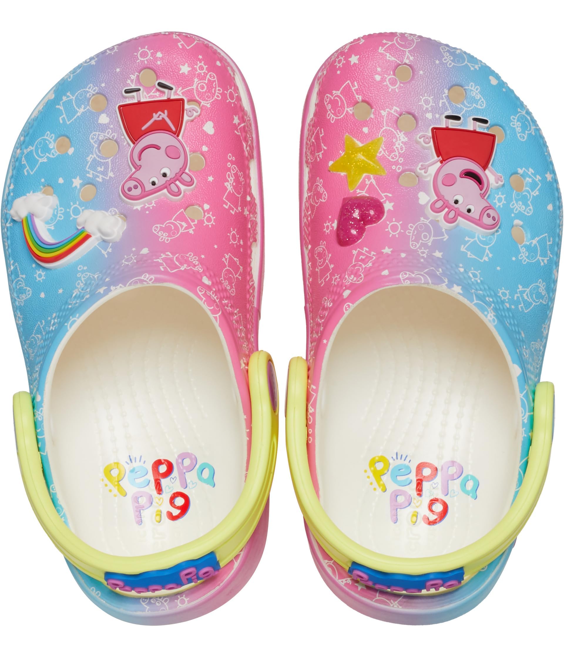Crocs Unisex-Child Classic Peppa Pig Clogs for Toddlers | Lightweight Comfortable Kids Water Shoes | Perfect for Playtime, Beach & Pool Activities