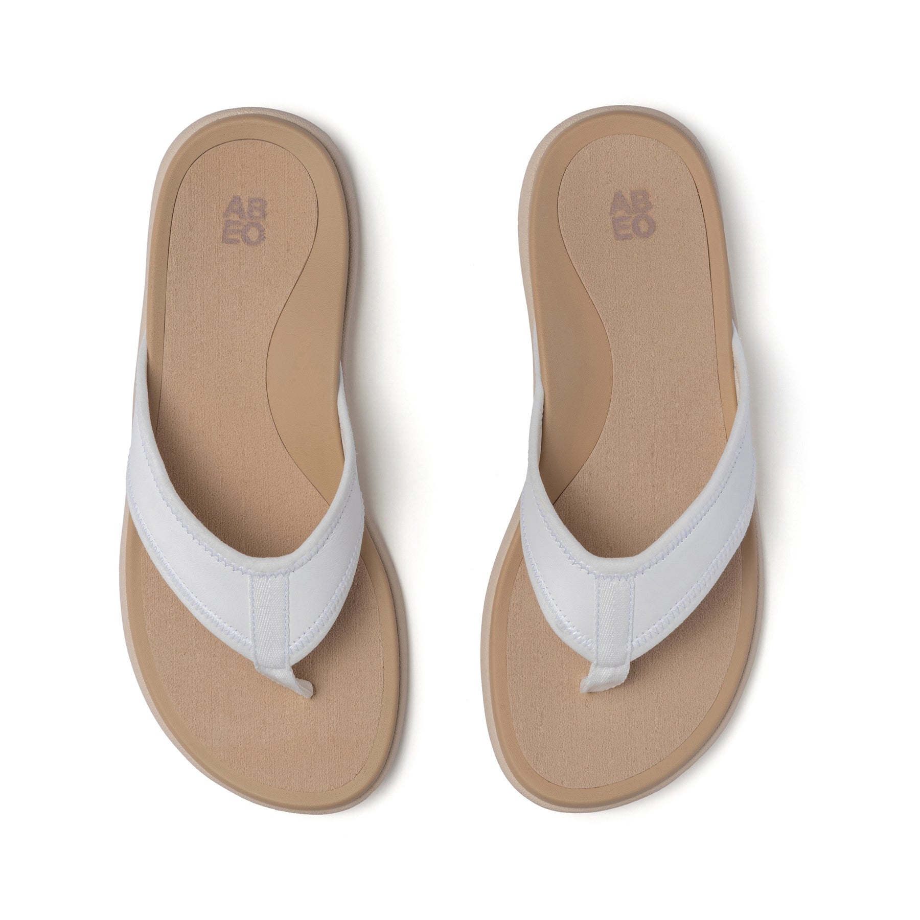 Abeo Laguna Women's White Comfort Sandals - Lightweight Walking Shoes for Beach, Travel & Casual Outfits