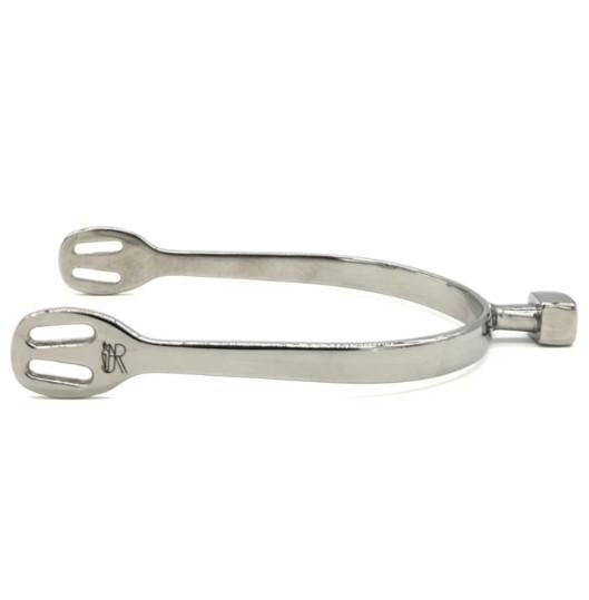 Premium AJR Block End Stainless Steel Spur - Durable Horse Riding Equipment for Equestrian Training & Western Riding