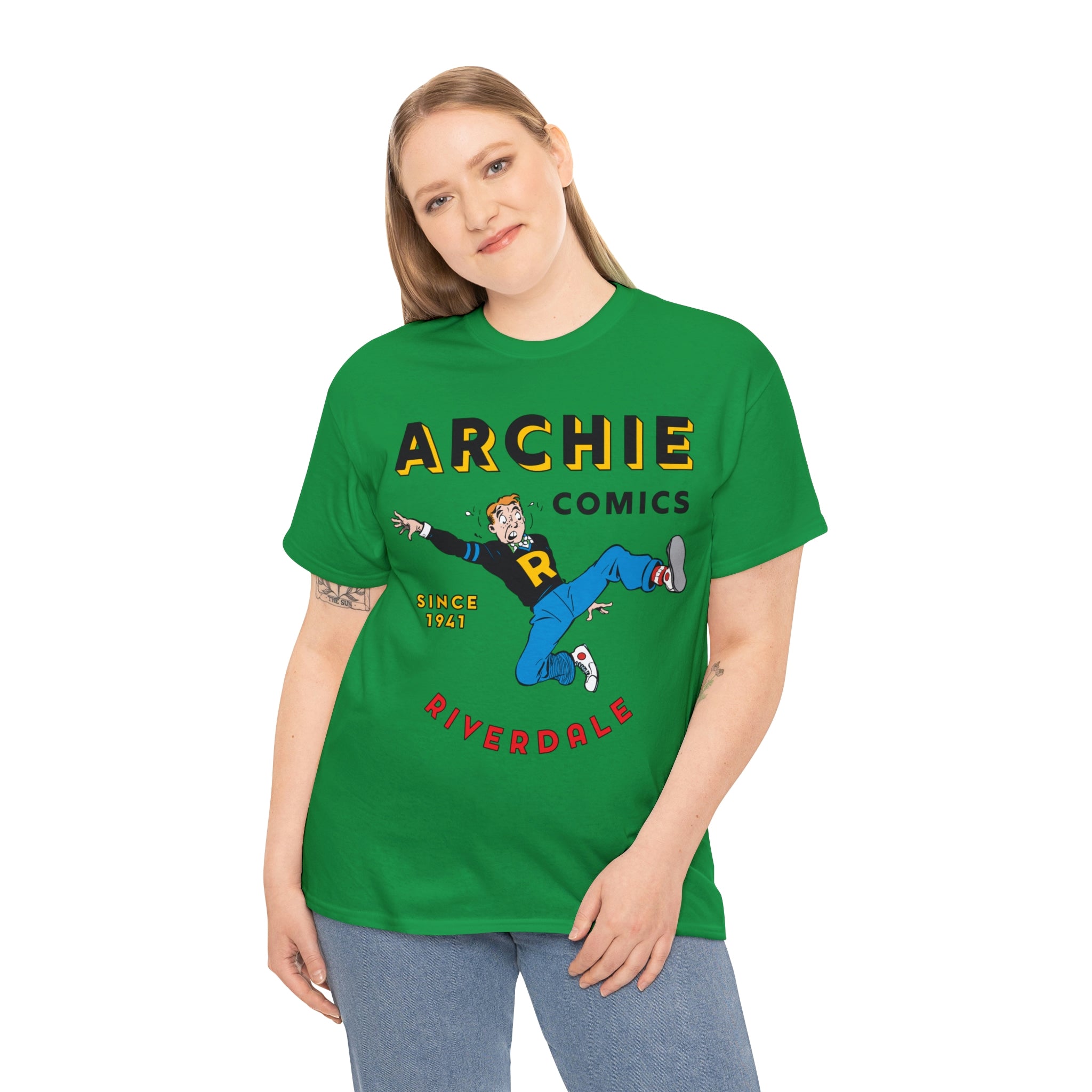 Archie Comics Since 1941 T-Shirt - Unisex Heavy Cotton Tee Featuring Archie Andrews - Perfect for Comic Fans, Casual Wear & Vintage Style Outfits