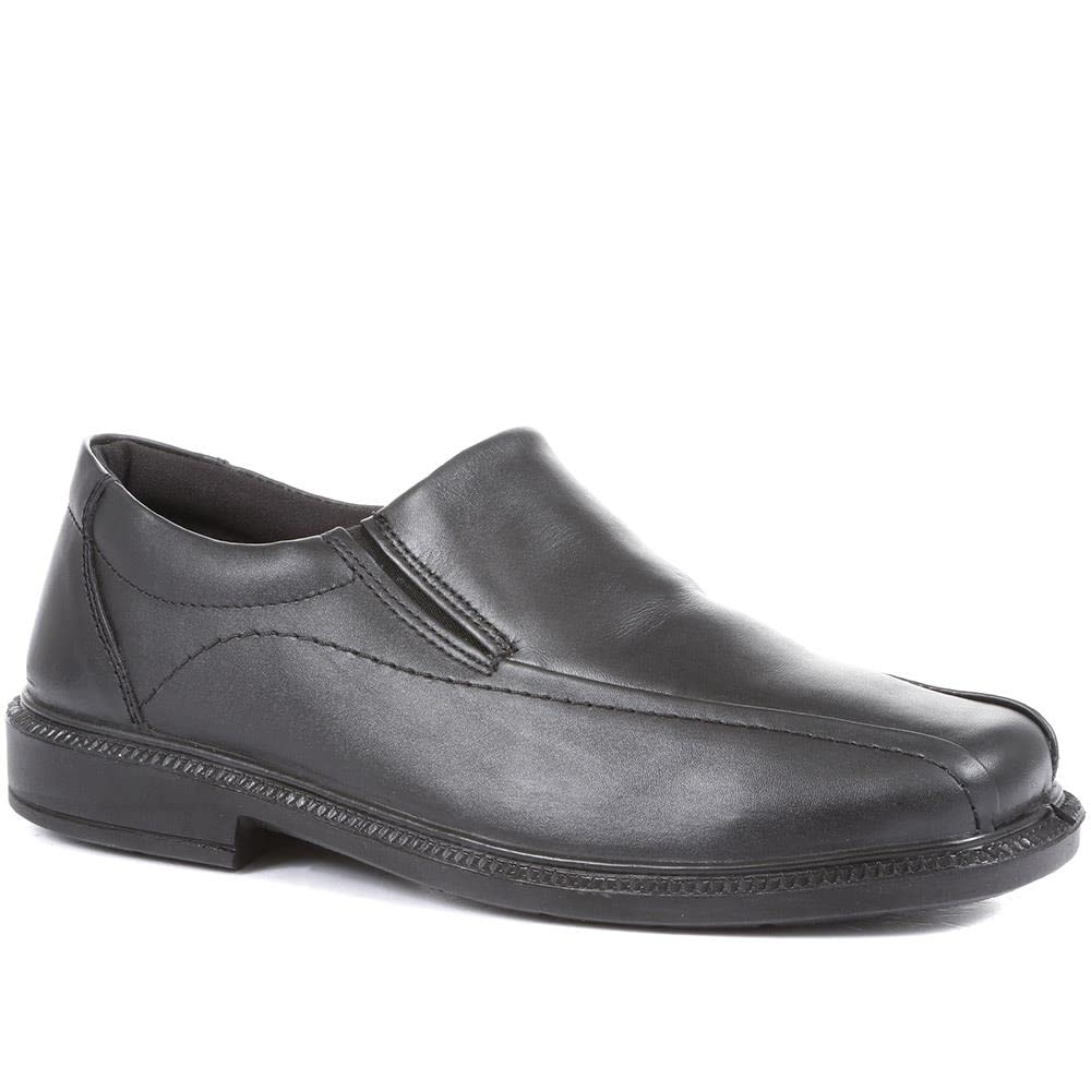Men's Leather Slip-On Loafers - Comfortable & Stylish Casual & Formal Shoes for Work, Office, and Everyday Wear