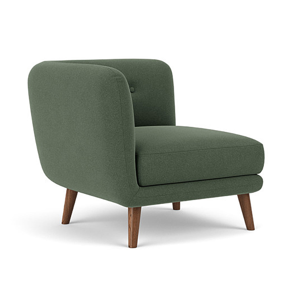 Alfred Fabric Right 1 Seater Modular Sofa - Modern Comfortable Single Chair for Living Room, Bedroom & Small Spaces