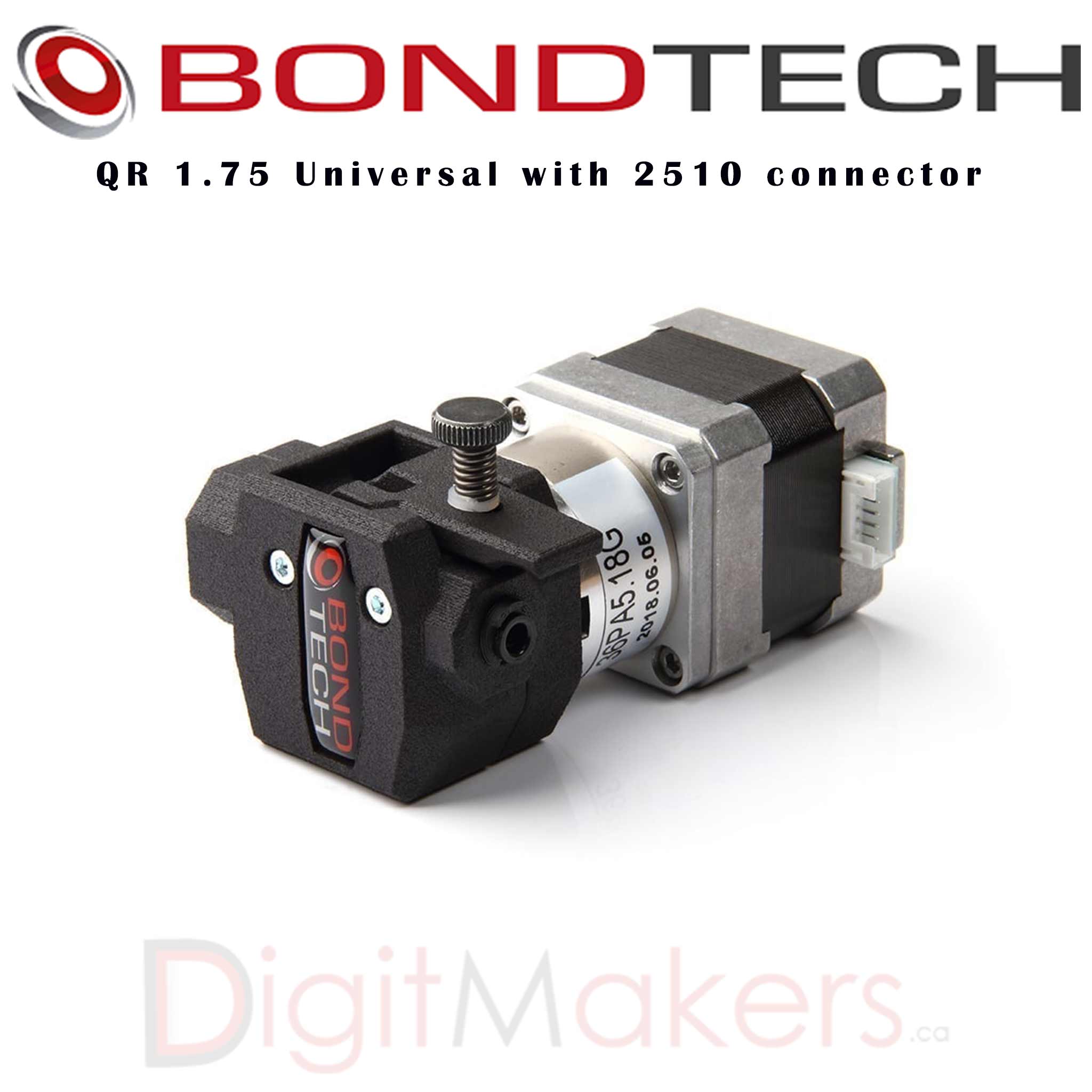 Bondtech QR 1.75mm Universal 3D Printer Extruder with 2510 Connector - Perfect for High-Precision Printing & Filament Compatibility