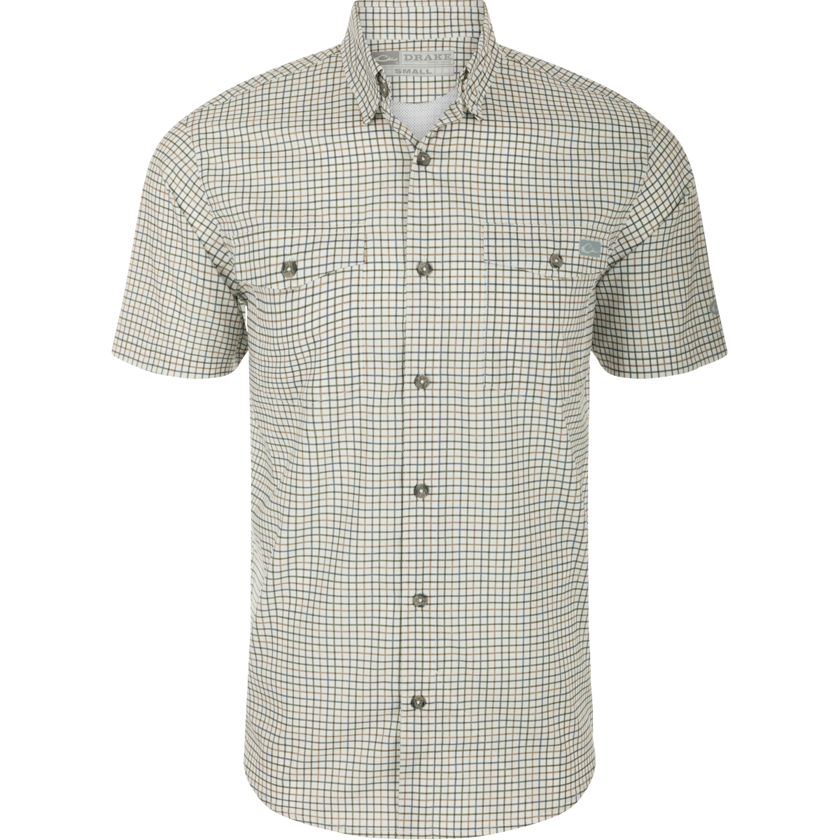 Frat Tattersall Button Down Short Sleeve Shirt for Men - Classic Plaid Casual Shirt for College, Parties & Summer Outfits