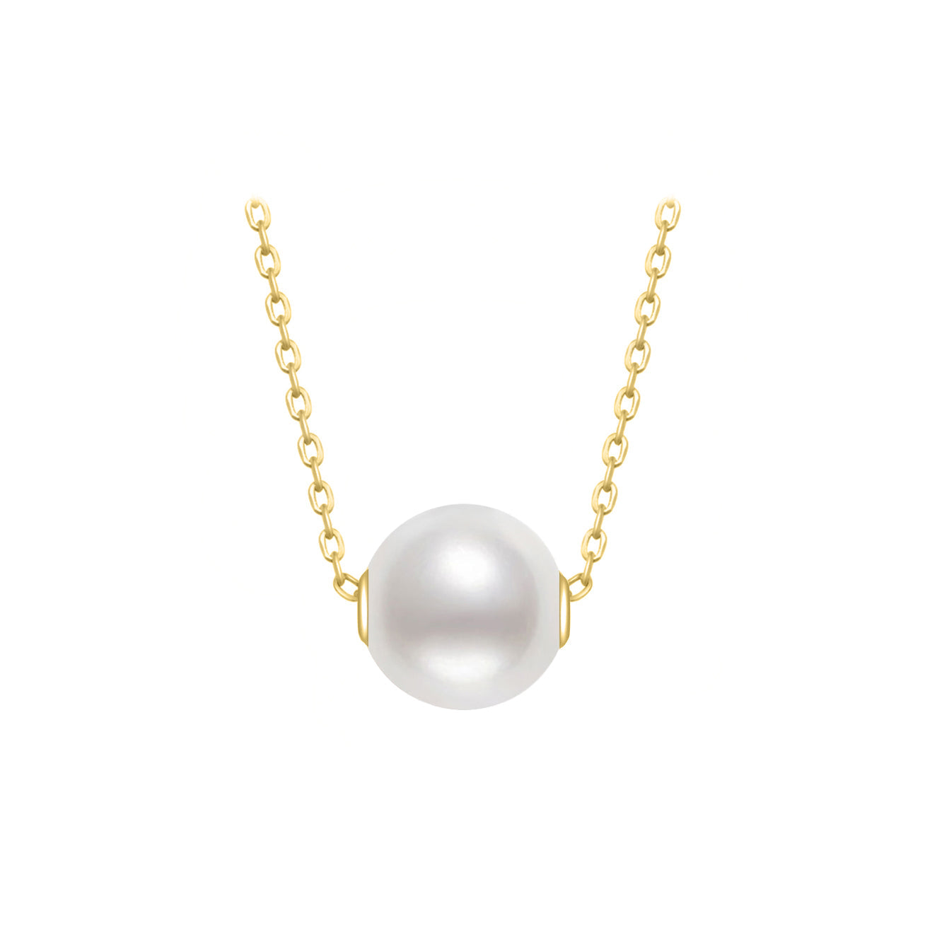 18K Gold Interchangeable 9-10MM Freshwater Pearl Necklace for Women - Elegant Bridal Jewelry, Wedding Gift & Anniversary Present | KN00044 | POSSIBILITIES