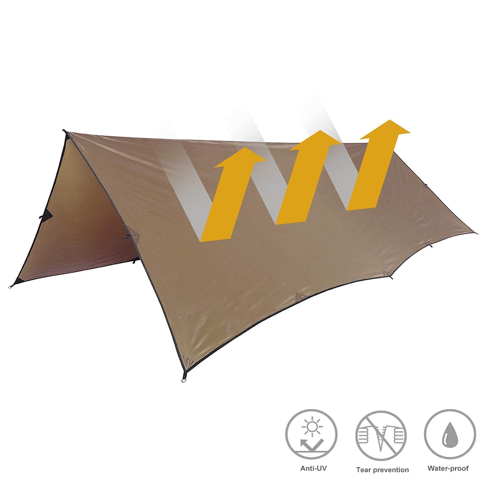 OneTigris Hideout Hammock Underquilt & Bulwark All-Season Camping Tarp - Lightweight Insulated Hammock Gear for Backpacking, Hiking and Outdoor Adventures