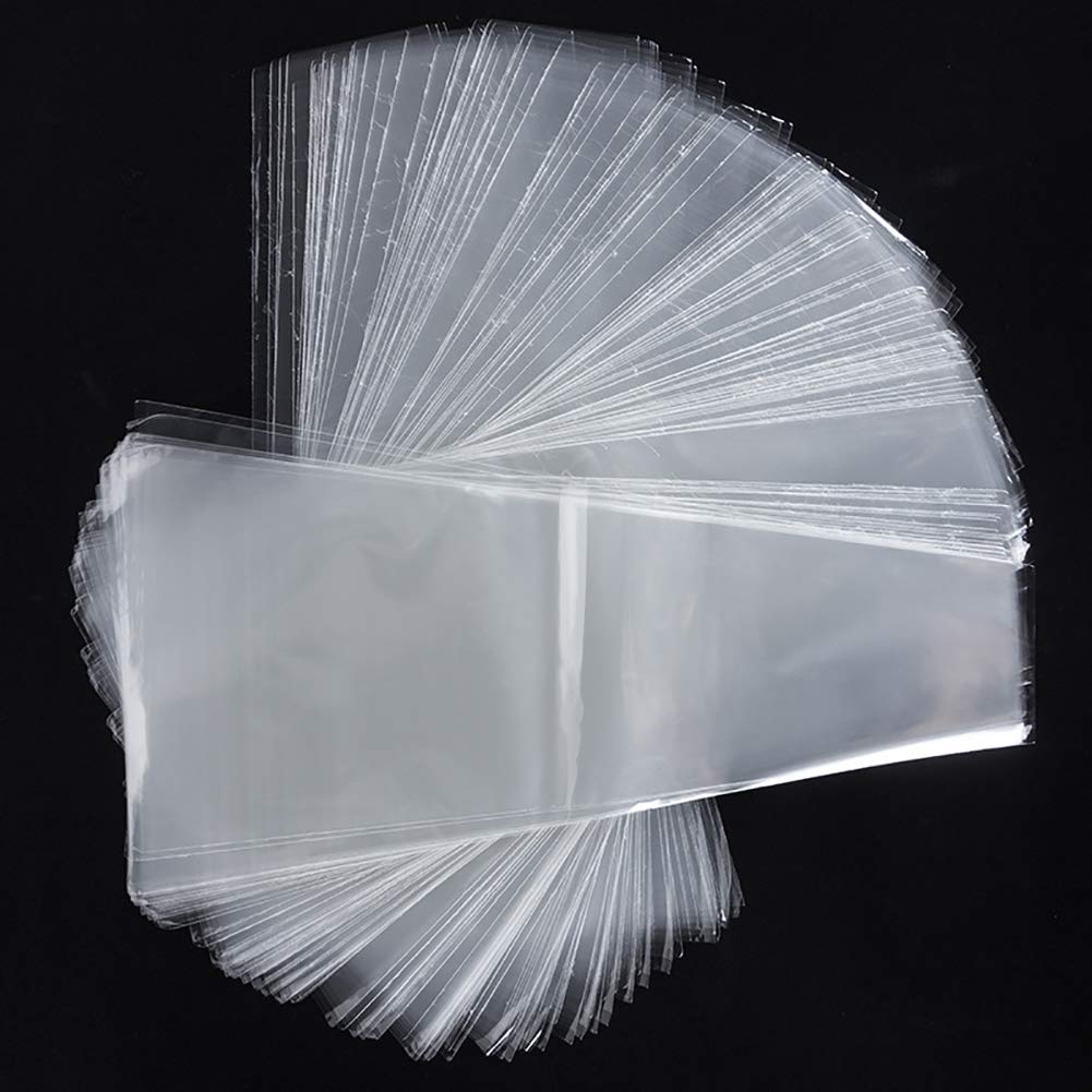 100 Pcs Clear Plastic Flower Bouquet Sleeves - Transparent Cellophane Gift Wrap Bags for Roses, Wedding, Valentine's Day & Party Decorations | Perfect for Floral Arrangements, Gift Wrapping & Event Packaging