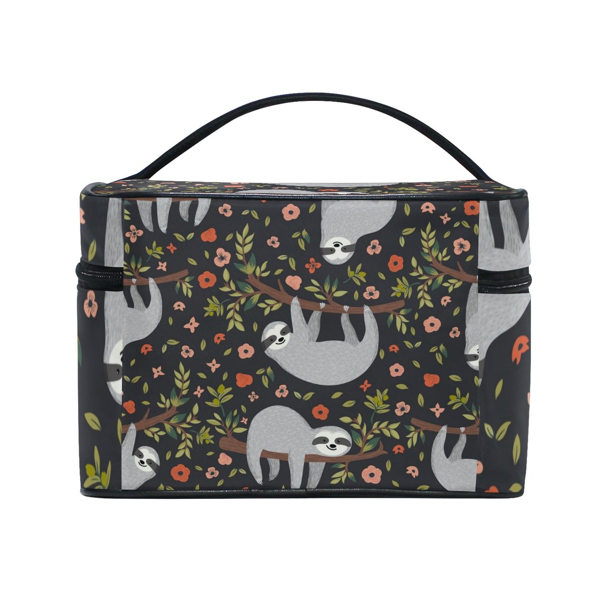 Funny Sloth Cosmetic Bag for Women - Waterproof Travel Makeup Train Case & Storage Organizer - Perfect for Travel, Gym, and Daily Essentials Organization