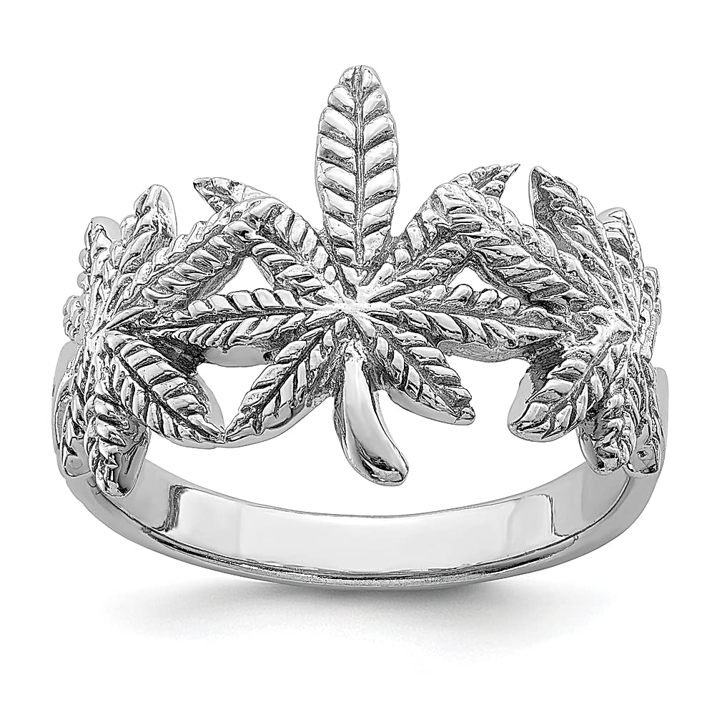 925 Sterling Silver Leaf Band Ring - Elegant Floral Jewelry for Women, Perfect Gift for Her - Ideal for Weddings, Anniversaries & Everyday Wear