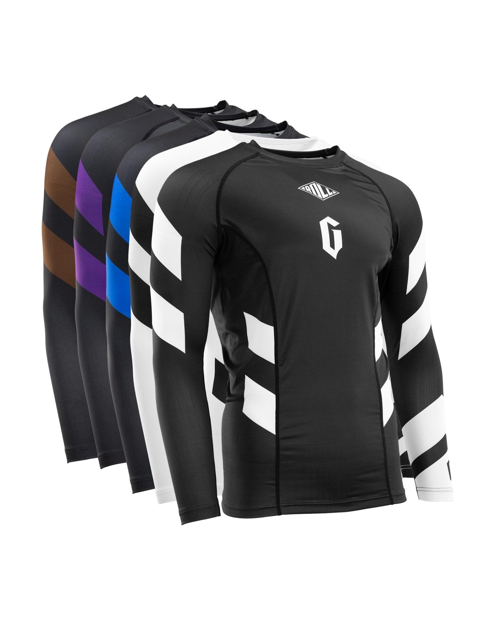 Men's Long Sleeve Pro Ranked Rash Guard - UPF 50+ Sun Protection for Surfing, MMA & Water Sports