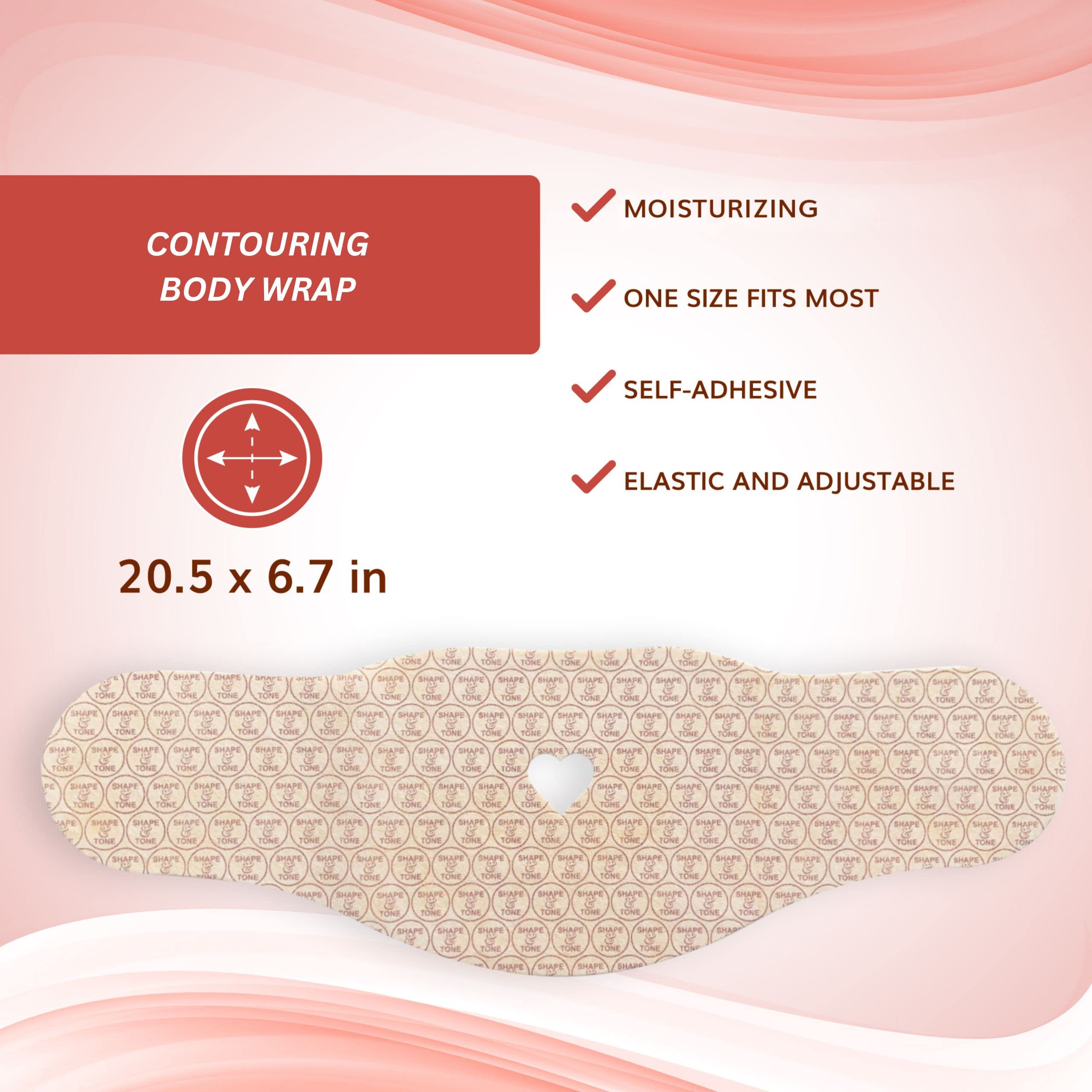 All Natural Moisturizing Body Applicator Wrap for Weight Loss & Toning - Easy to Use Slimming Body Wraps (6 Pack) | Perfect for Spa Days, Post-Workout Recovery & At-Home Body Contouring