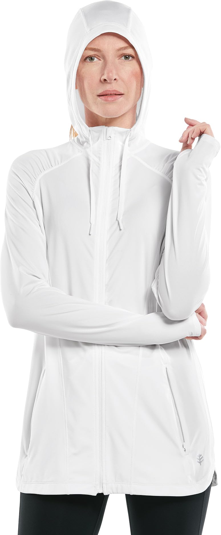 Coolibar UPF 50+ Women's Sun Protective Full Zip Jacket - Lightweight UV Protection for Outdoor Activities, Hiking & Travel