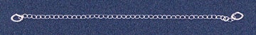 925 Solid Sterling Silver Safety Chain for Jewelry Making - 3.3 Inches, 1.5mm Wide - Pre-Assembled with Jump Ring - Perfect for Necklace Extenders, Bracelet Clasps & DIY Jewelry Projects
