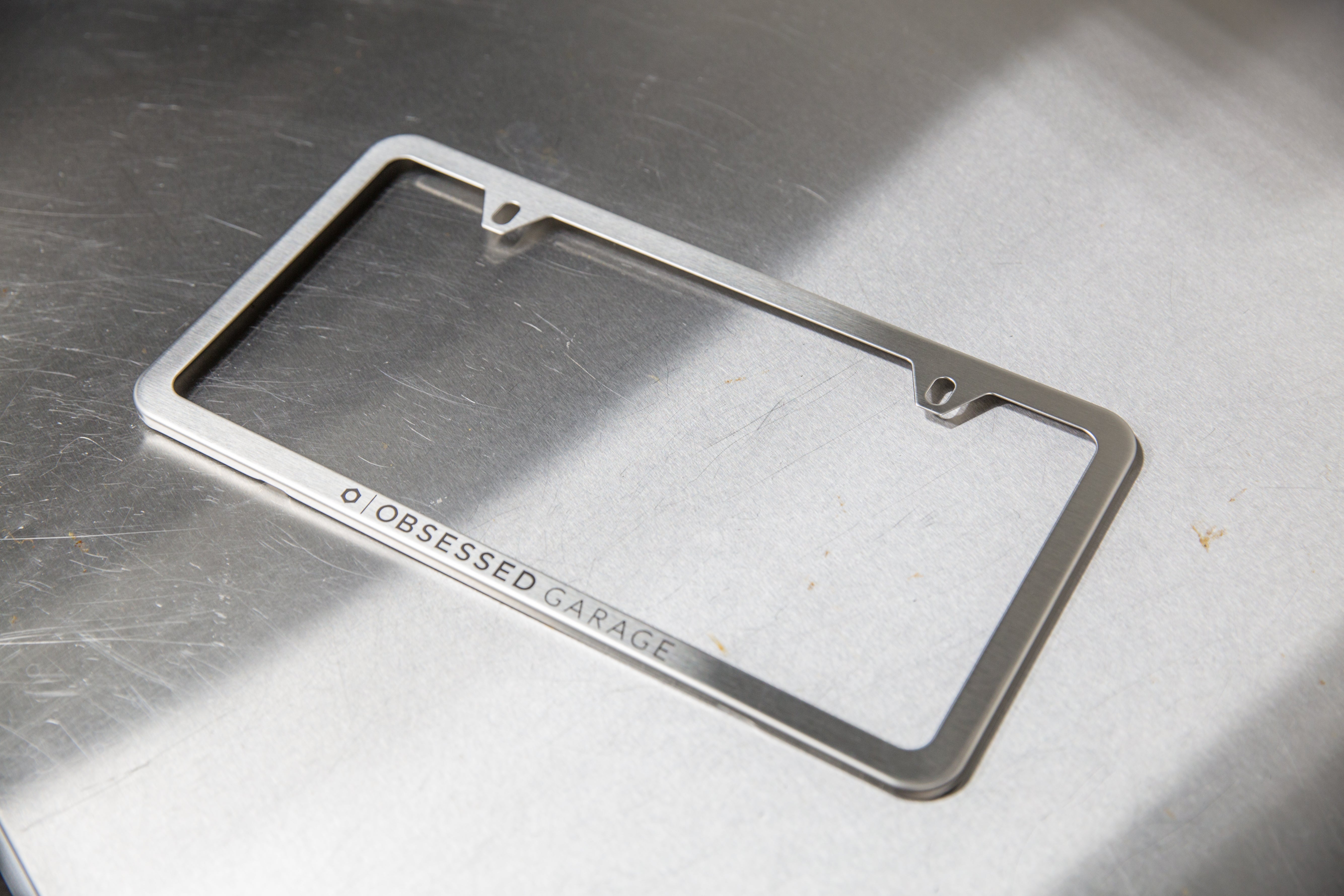 Premium Stainless Steel License Plate Frame - Rustproof & Durable Car Accessory for US Vehicles - Perfect for Cars, Trucks & SUVs - Enhances Vehicle Appearance & Protection