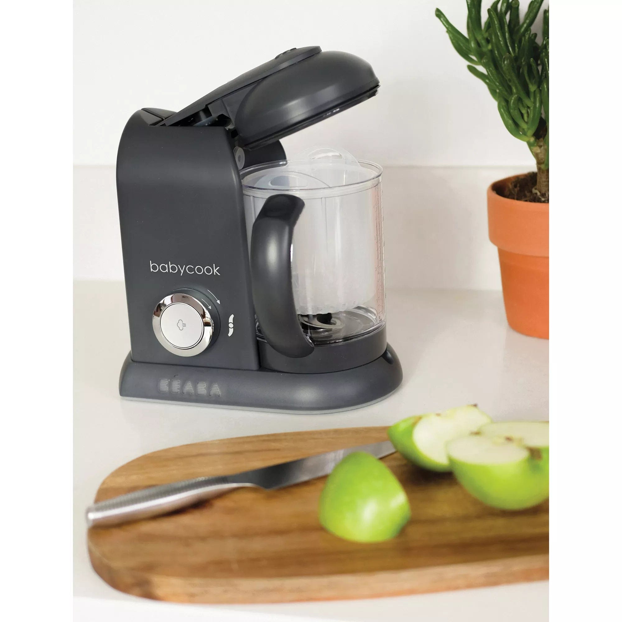 Beaba Babycook Pro 4-in-1 Baby Food Maker - Steam, Blend, Defrost & Reheat - Homemade Baby Food Processor with BPA-Free Materials - Perfect for Making Organic Purees at Home