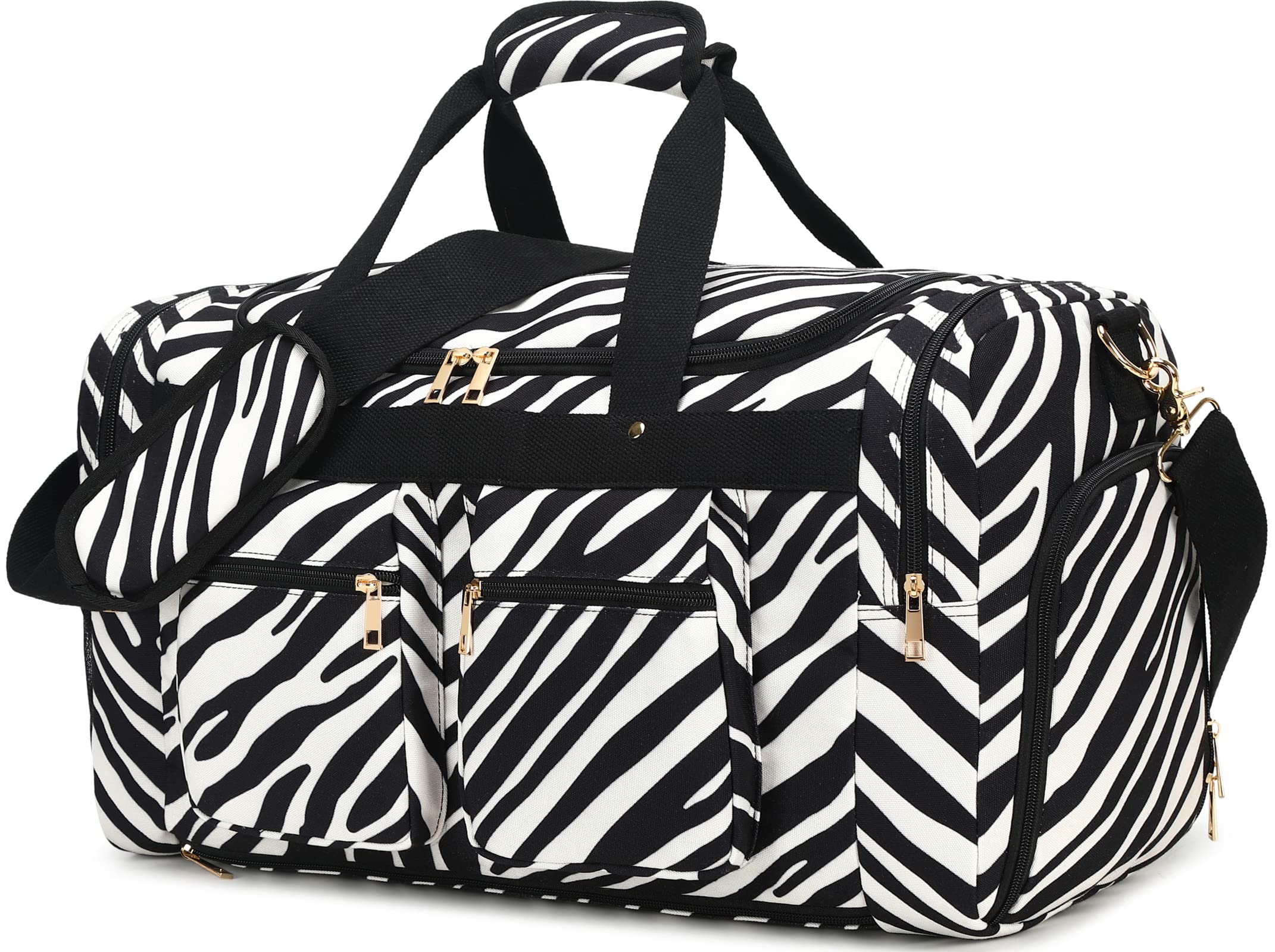 Best Weekender Overnight Duffel Bag with Shoe Pocket for Women & Men - Lightweight Carry On Travel Bag for Weekend Trips, Gym, Business Travel & Vacation