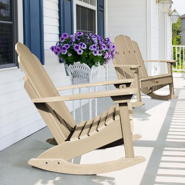 Premium Outdoor Classic Westport Adirondack Rocking Chair - All-Weather Resistant, Comfortable Patio & Garden Rocking Chair for Porch, Deck, Backyard Relaxation