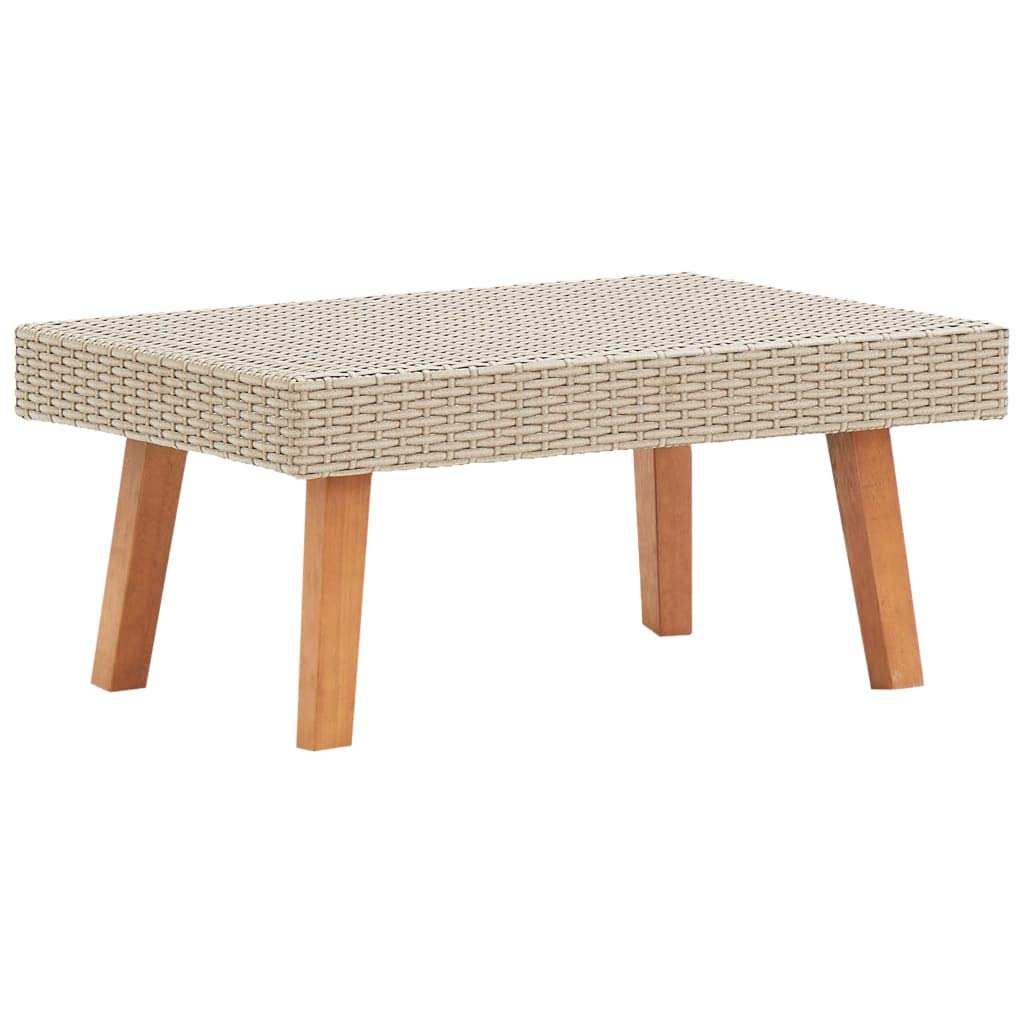 Rattan Outdoor Patio Coffee Table, 27.6x19.7x13\