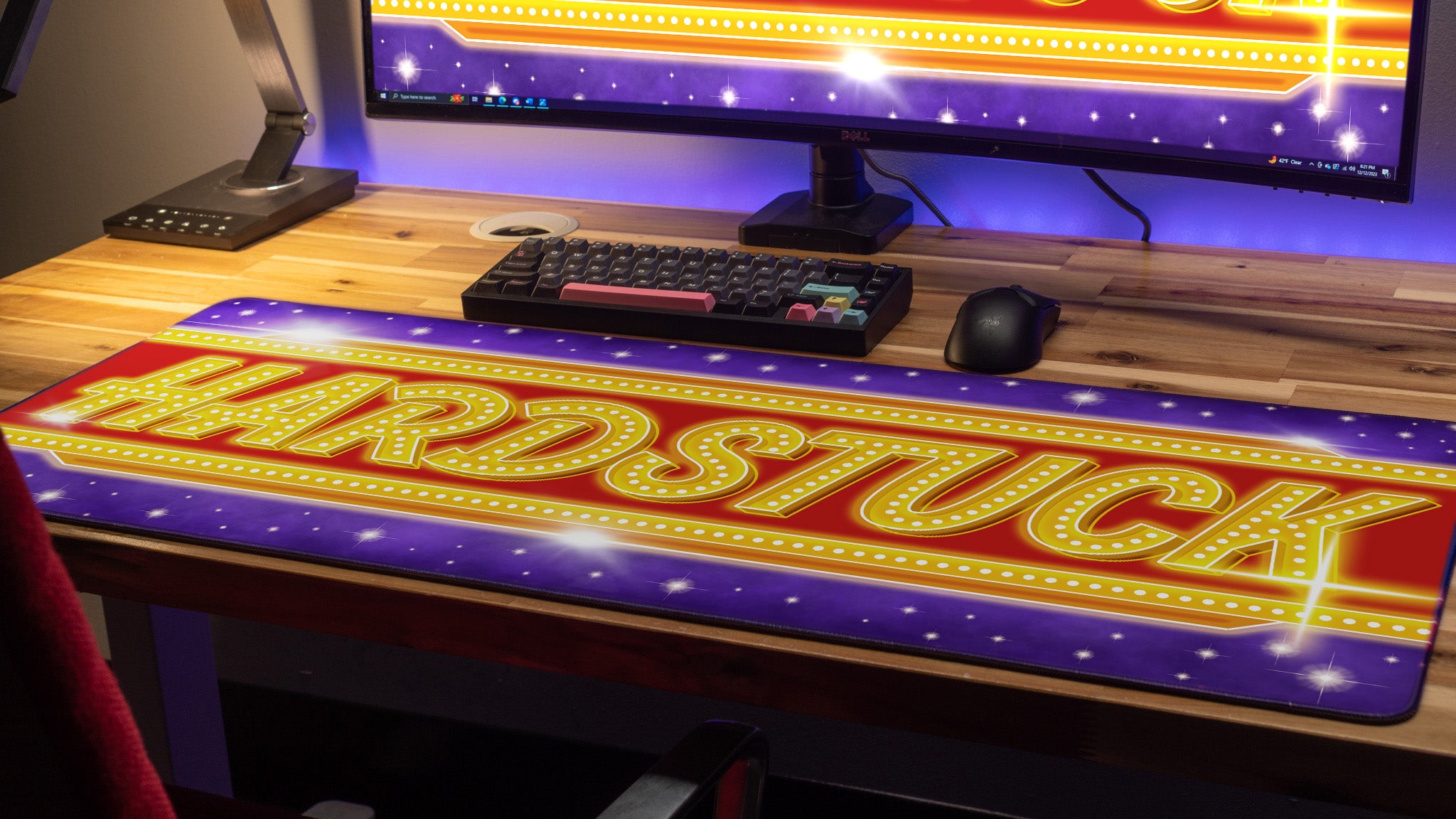 Rav Hardstuck Limited Edition Gaming Desk Mat - Content Creator Collaboration - Perfect for Esports, Streaming & PC Gaming Setup