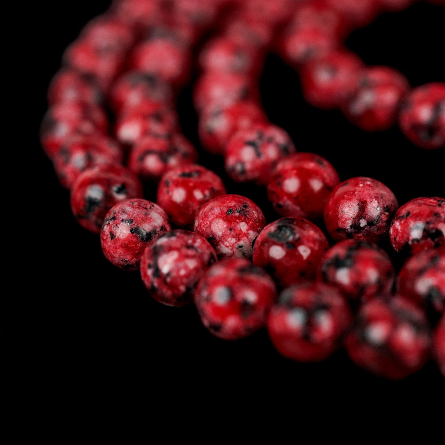 Islamic Prayer Beads - Deep Red & Black Classic Tasbeeh for Meditation, Dhikr & Spiritual Reflection | Perfect for Daily Worship, Stress Relief & Mindful Practices