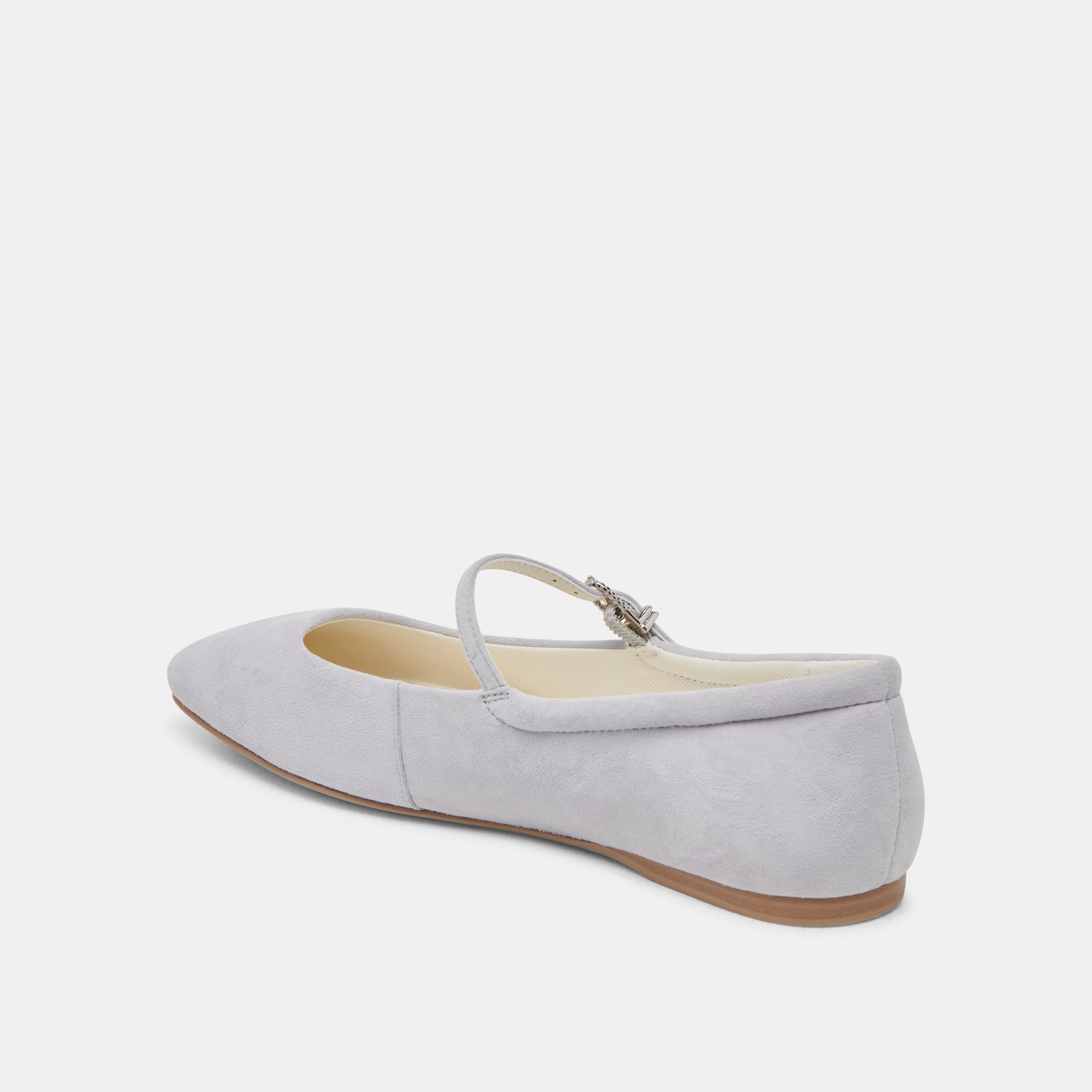 Reyes Women's Ballet Flats in Dusty Blue Suede - Comfortable & Stylish Shoes for Work, Casual Wear & Travel