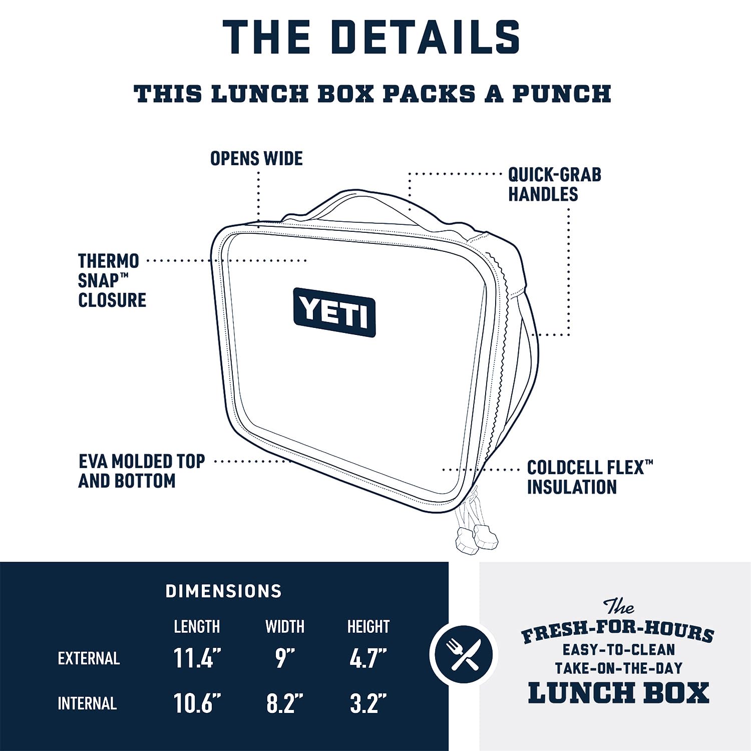 YETI Daytrip Lunch Box - Insulated Cooler Bag for Work, School & Picnics | Leakproof & Durable | Charcoal Grey | Perfect for Meal Prep & Outdoor Adventures