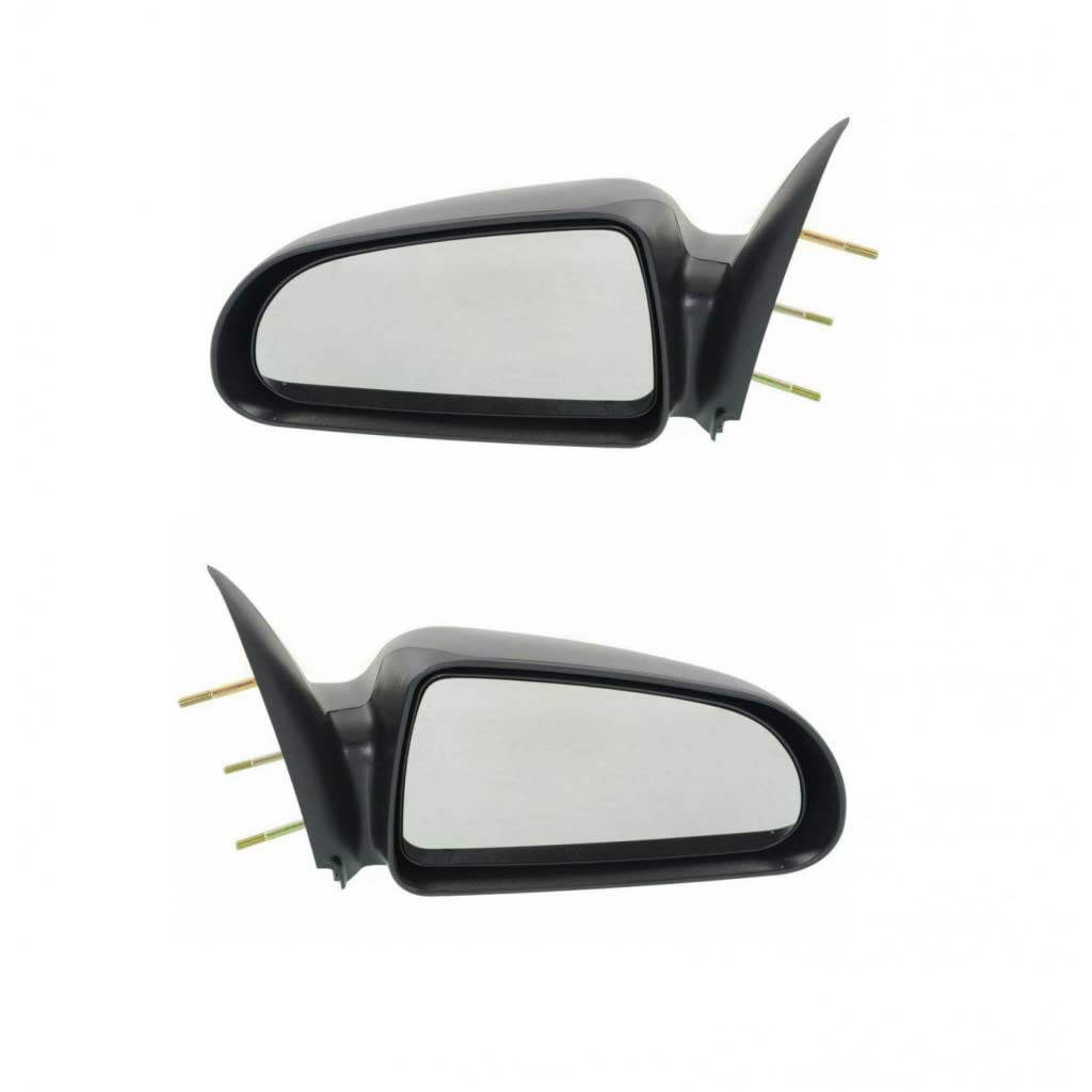 2011 Ram Dakota Replacement Door Mirrors - Driver & Passenger Side Pair | Manual Non-Folding Black Exterior Rearview Mirrors | OEM Part Numbers CH1320219, CH1321219, 55077621AD, 55077620AD | Perfect for Truck Restoration & Daily Driving Safety