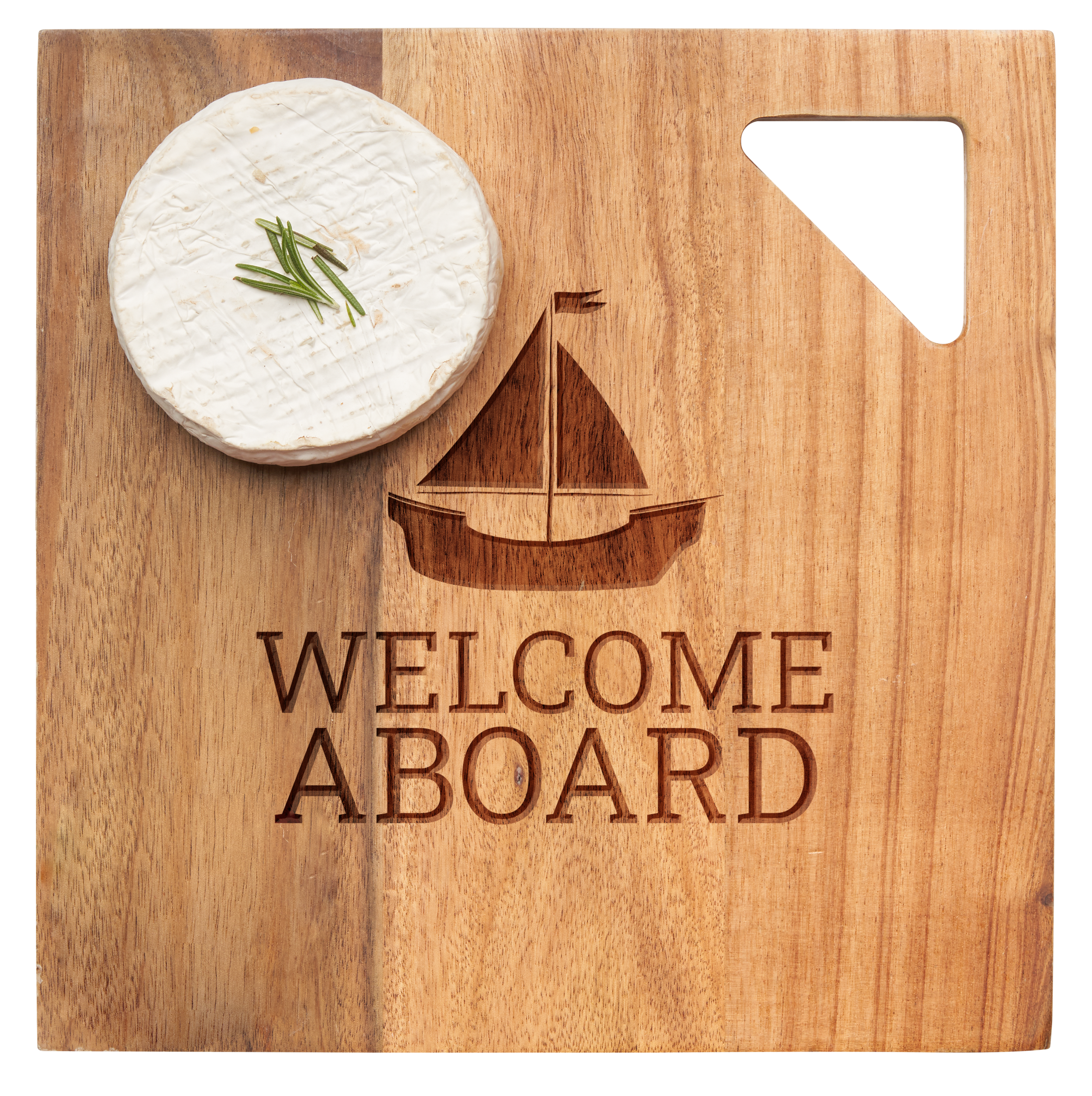 Acacia Modern Geo Square Welcome Sign - 9x9 Inch Wooden Wall Decor for Home Entryway, Farmhouse & Rustic Style - Perfect for Housewarming Gifts & Front Door Decorations