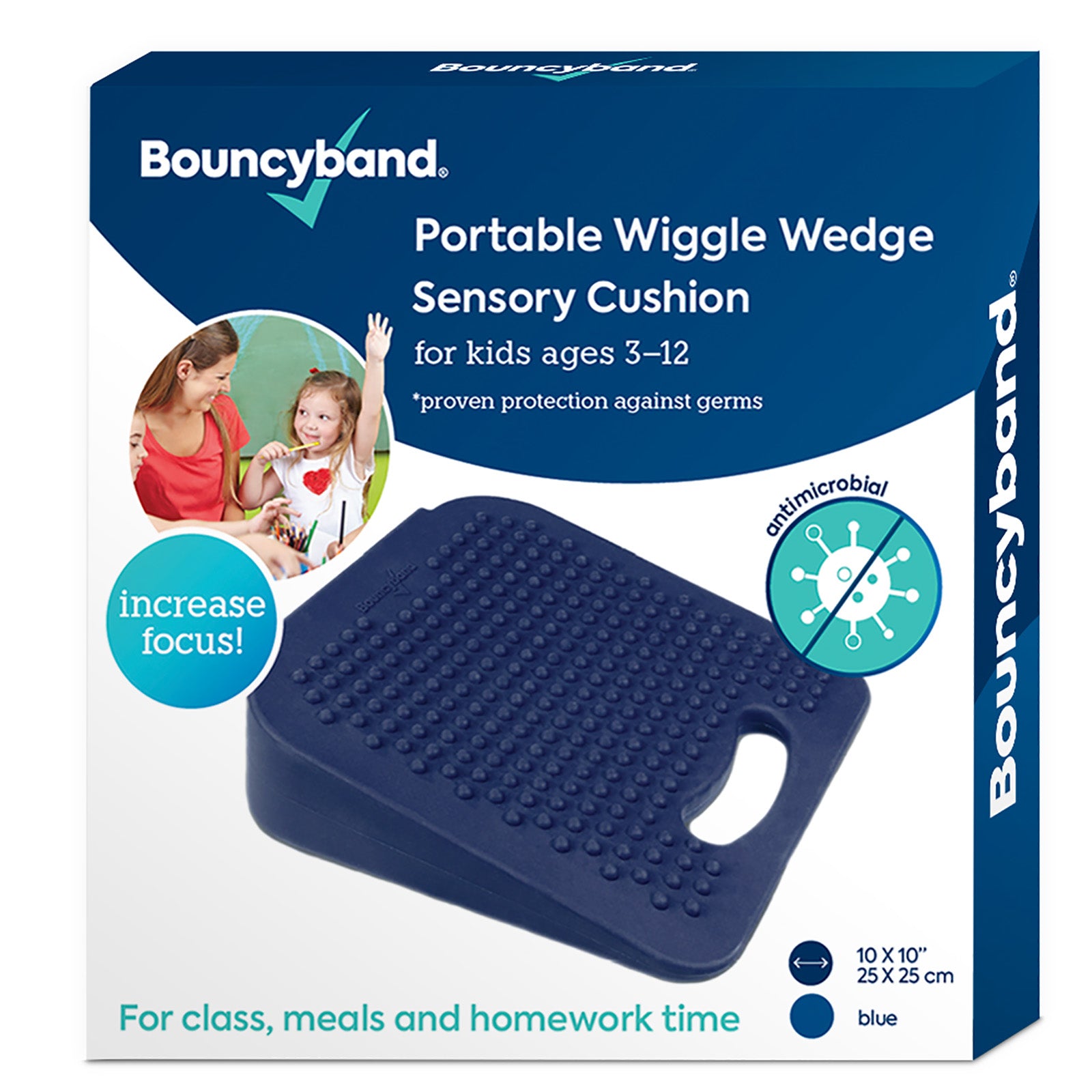 Bouncyband Antimicrobial Wiggle Wedge Sensory Cushion - 10