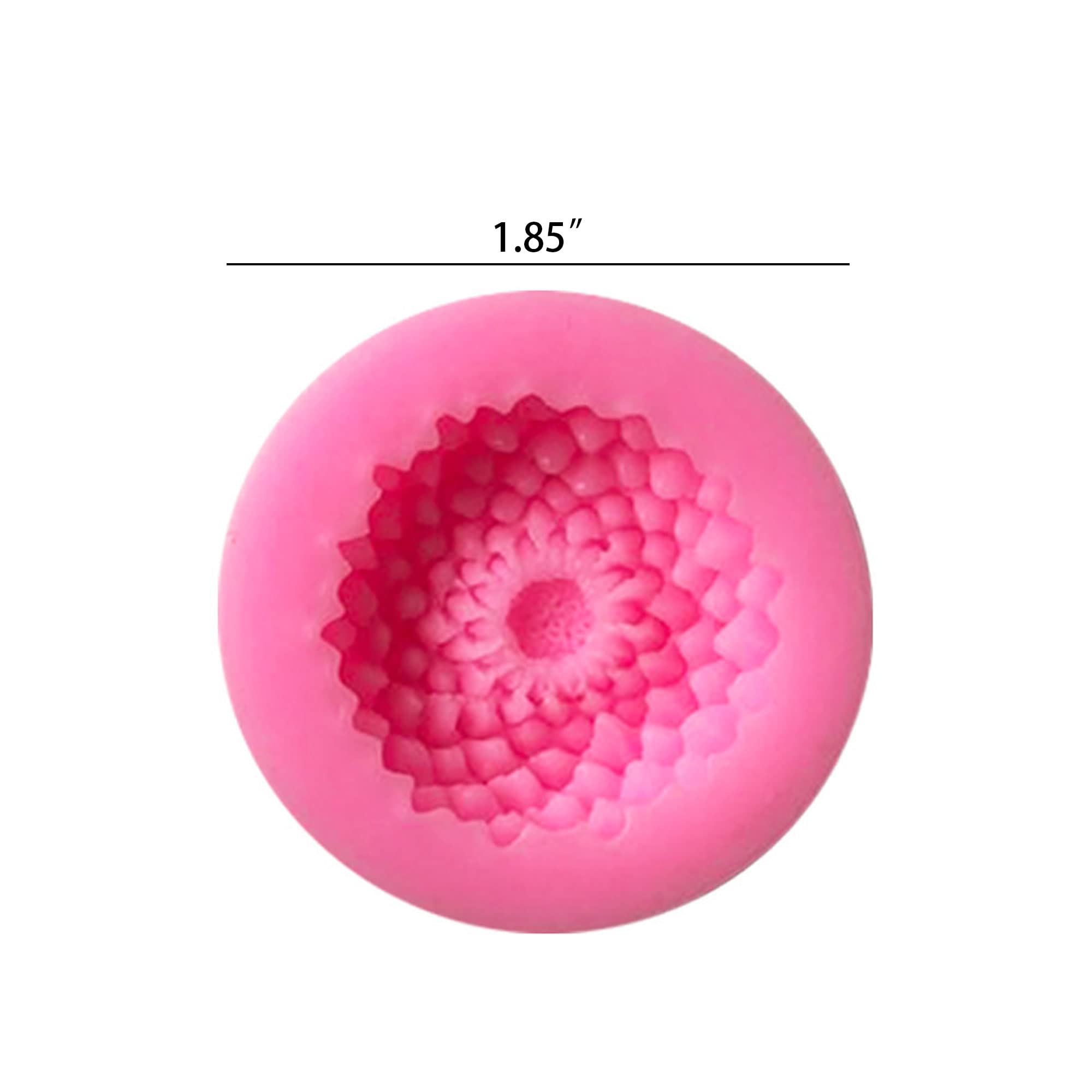Premium Silicone Flower Molds for Baking - Chrysanthemum & Sunflower Cake Decorating Tools for Fondant, Candy, Chocolate, and DIY Crafts - Perfect for Birthday Cakes, Cupcakes, and Party Desserts