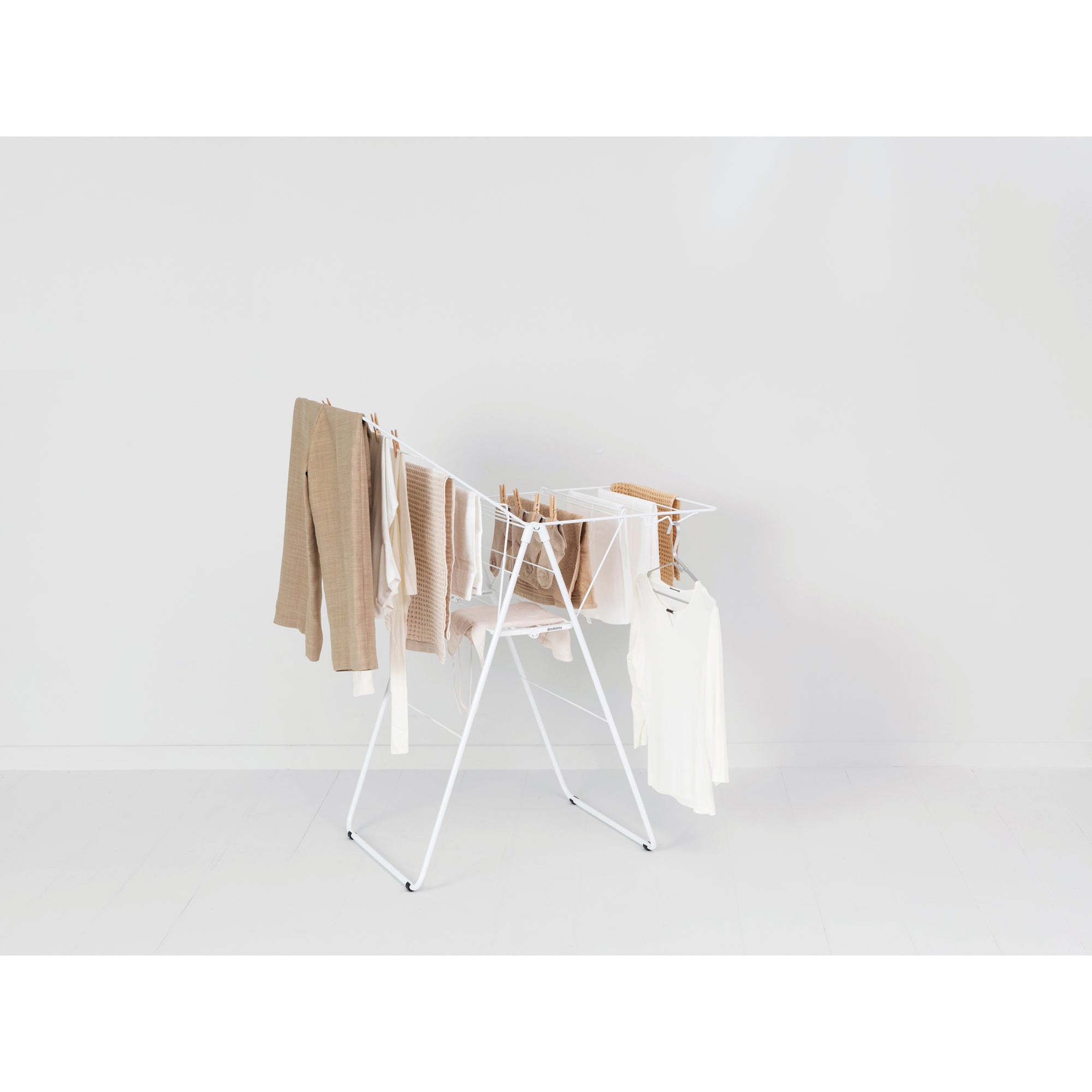 15M Heavy-Duty Stainless Steel Clothes Drying Rack - Foldable Laundry Hanging Rack for Indoor/Outdoor Use - Perfect for Apartments, Balconies & Camping