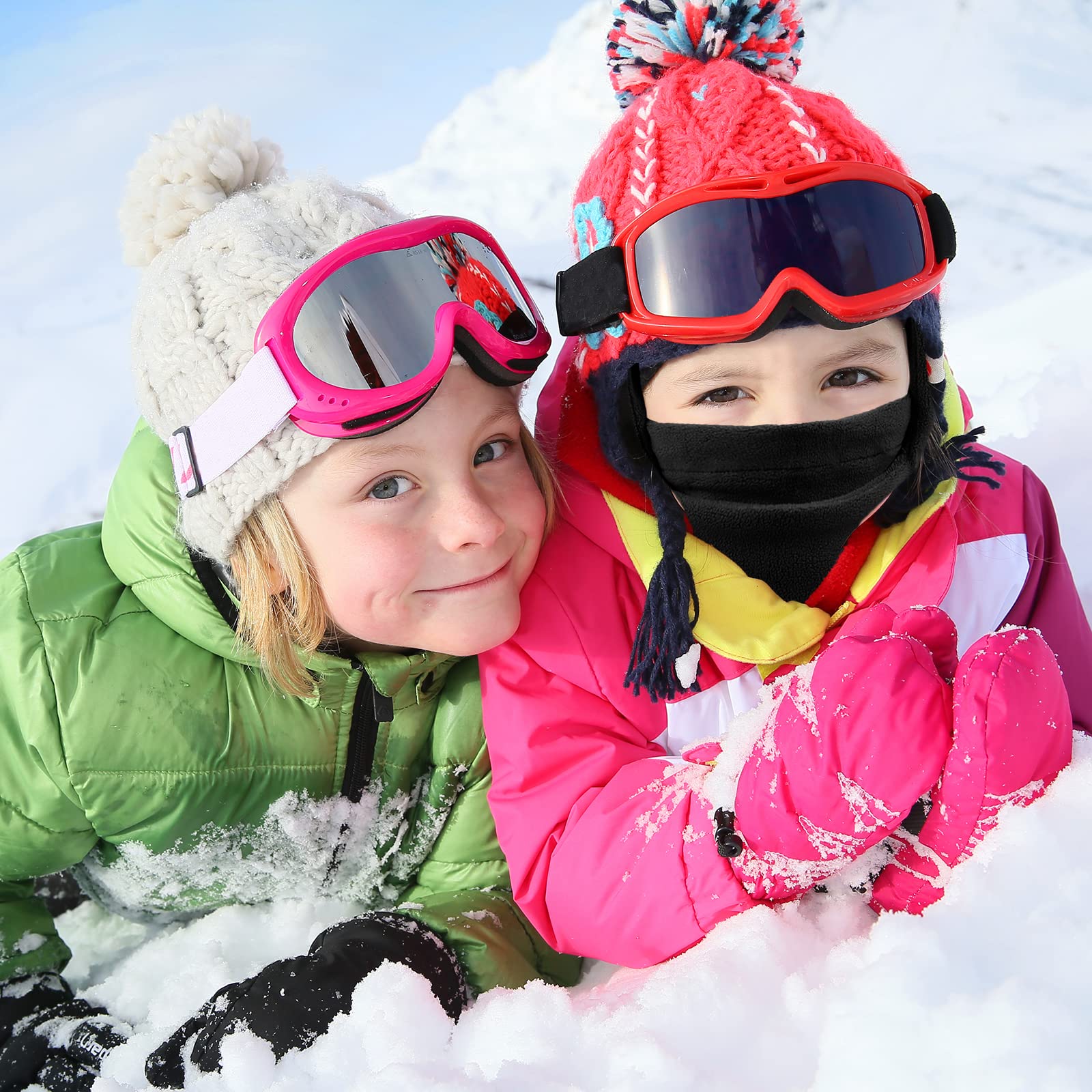 Windproof Kids Balaclava Ski Mask - Winter Face Mask & Neck Warmer for Boys & Girls - Cold Weather Protection for Skiing, Snowboarding & Outdoor Activities