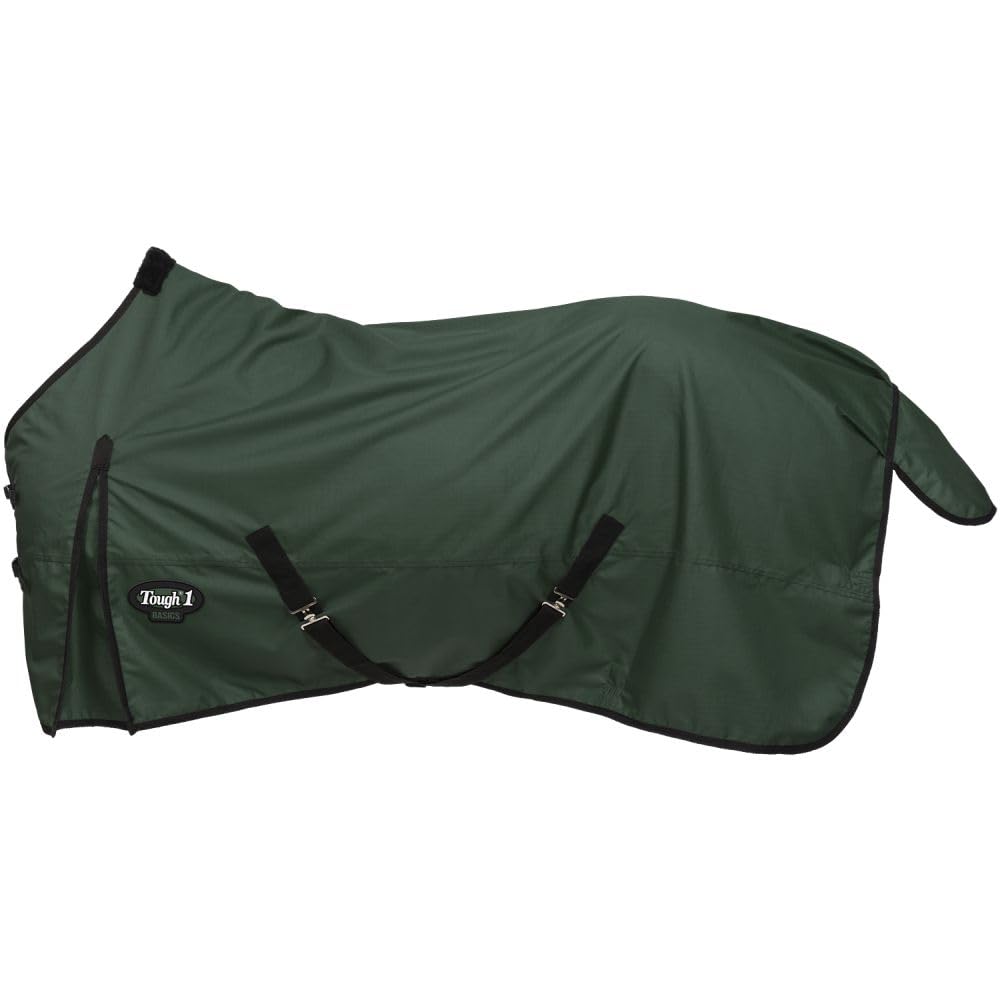 Tough1 1200D Poly Turnout Sheet - Heavy Duty Horse Blanket for Winter & Turnout, Waterproof & Breathable for All-Weather Protection - Ideal for Stables, Riding, and Outdoor Horse Care