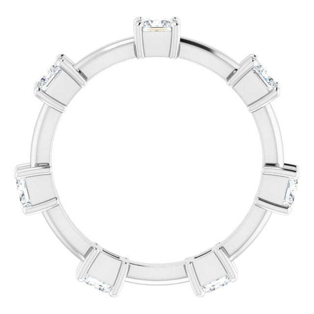 1.26 Carat Princess Cut Diamond Eternity Band Ring for Women - Perfect for Weddings, Anniversaries & Special Occasions