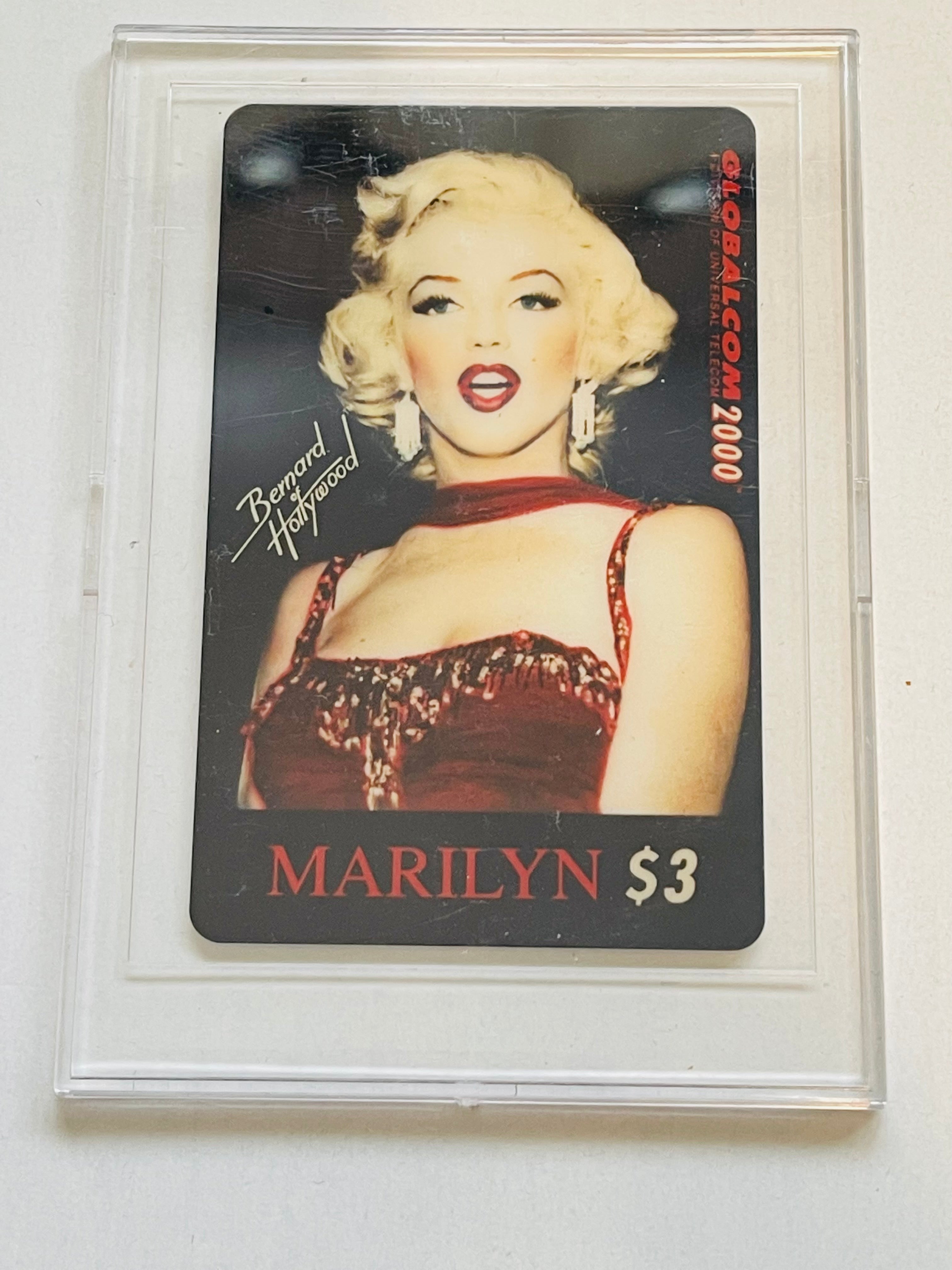 Vintage 1990s Marilyn Monroe Hollywood Collectible Phone Card - Perfect for Retro Memorabilia Collectors & Movie Fans