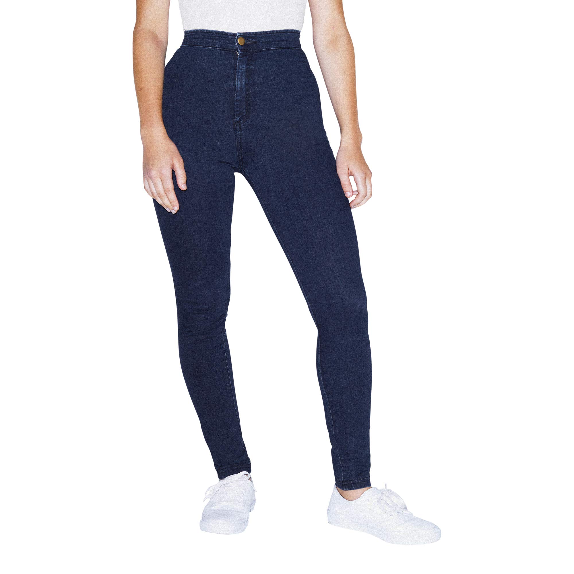 American Apparel Women's The Easy Jean - High Waist Stretch Denim Pants for Casual Wear & Everyday Comfort | Perfect for Work, Travel & Weekend Outfits